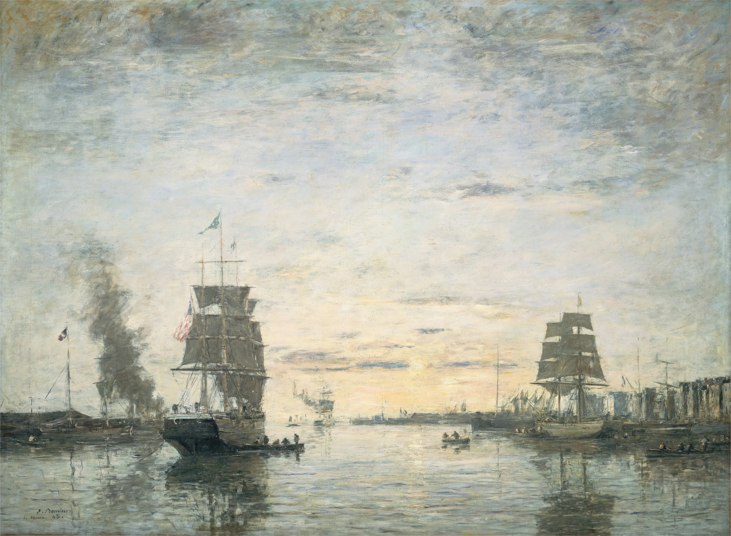 Entrance To The Harbor, Le Havre 1983.1.16