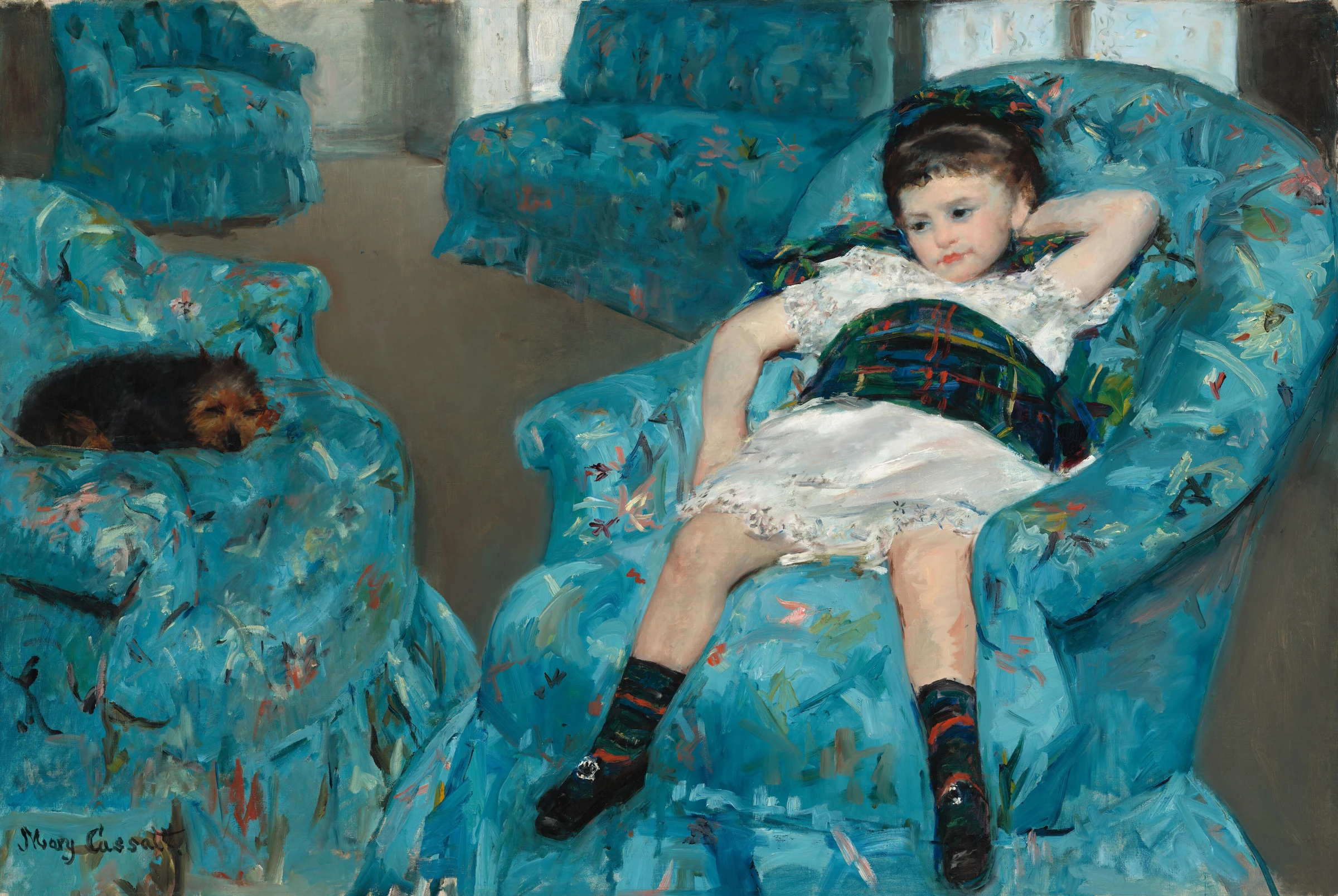 Little Girl In A Blue Armchair 1983.1.18