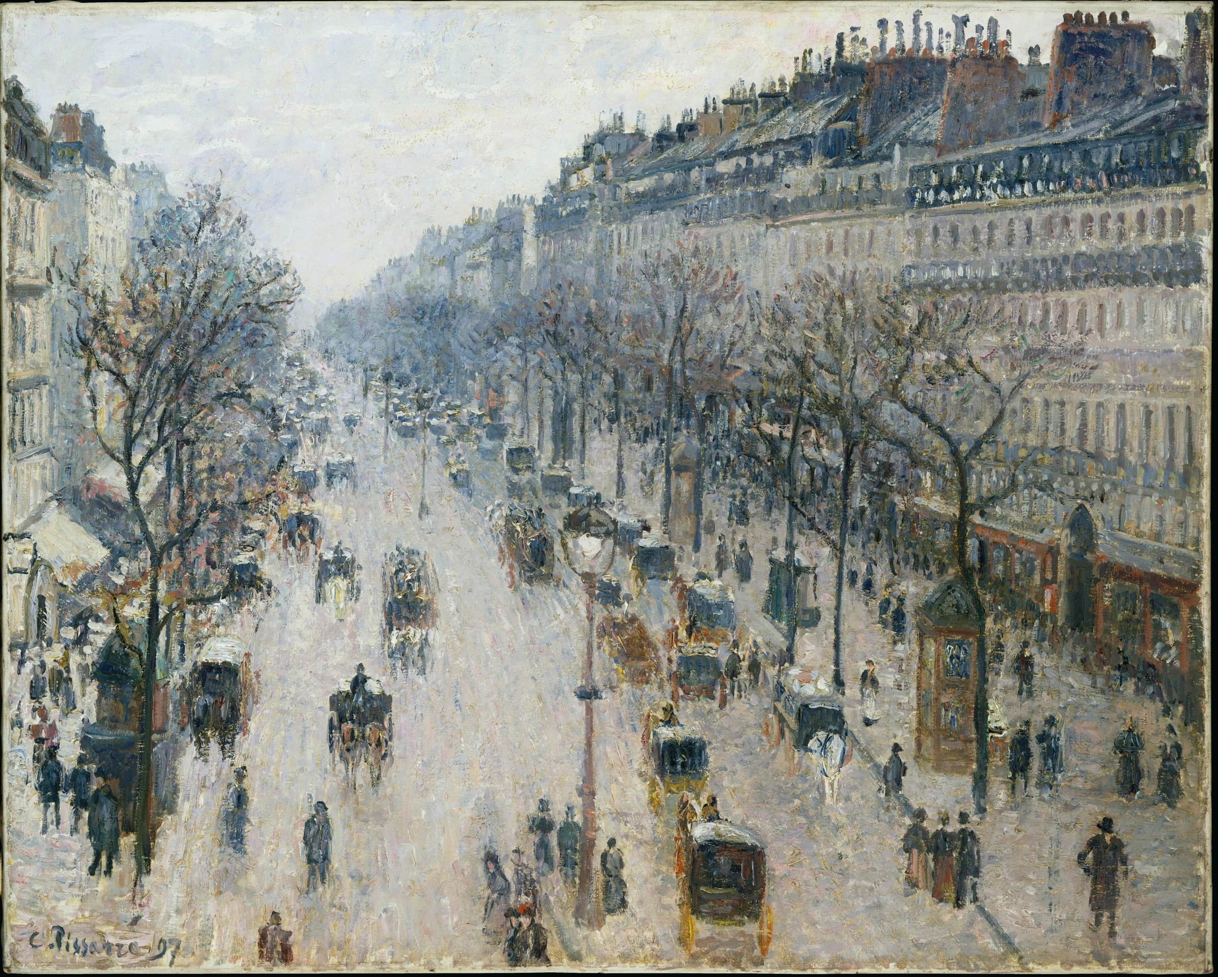 Boulevard Montmartre Winter Morning, 1897