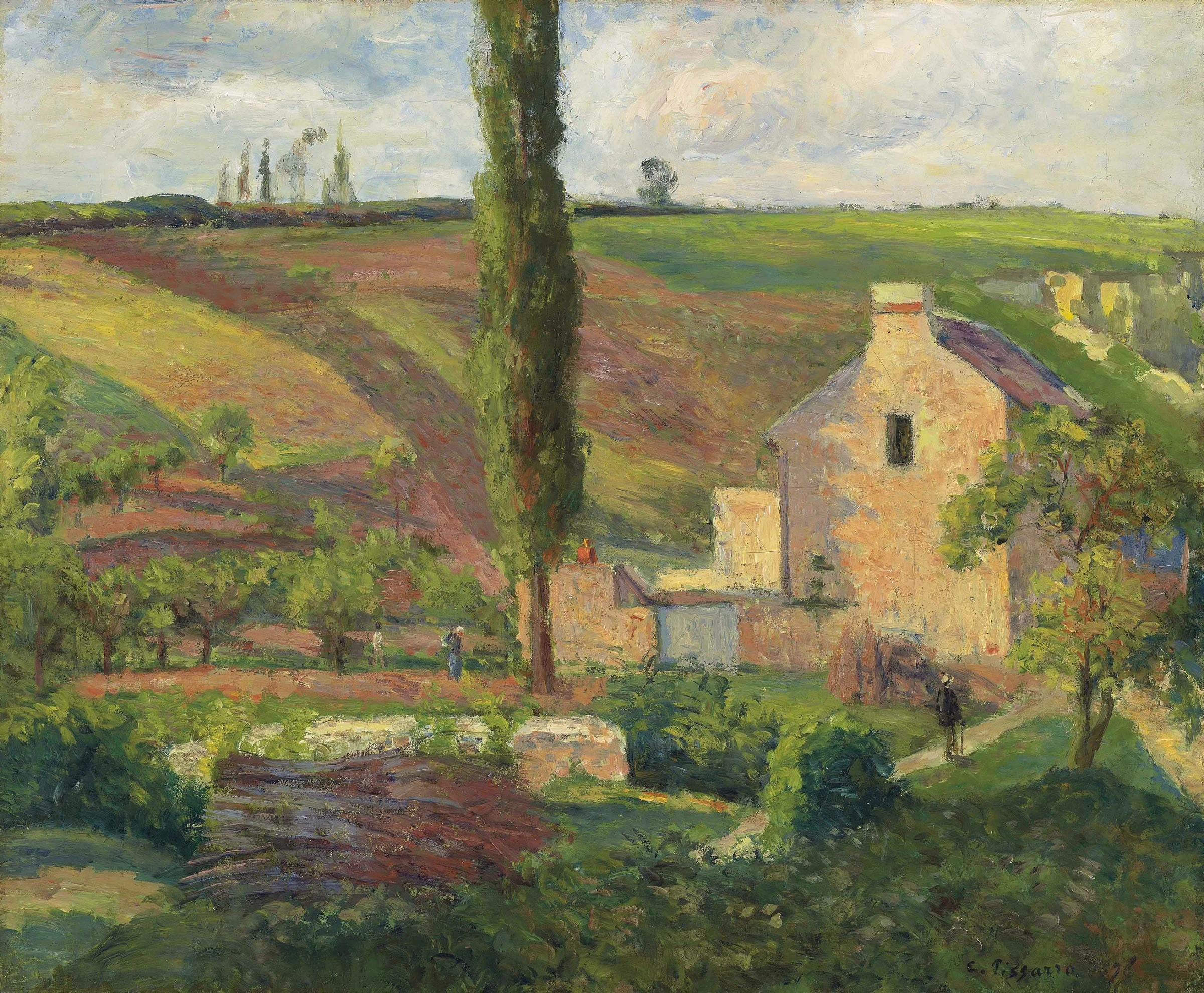 The Mathurins Hill at the Hermitage, Pontoise, 1876