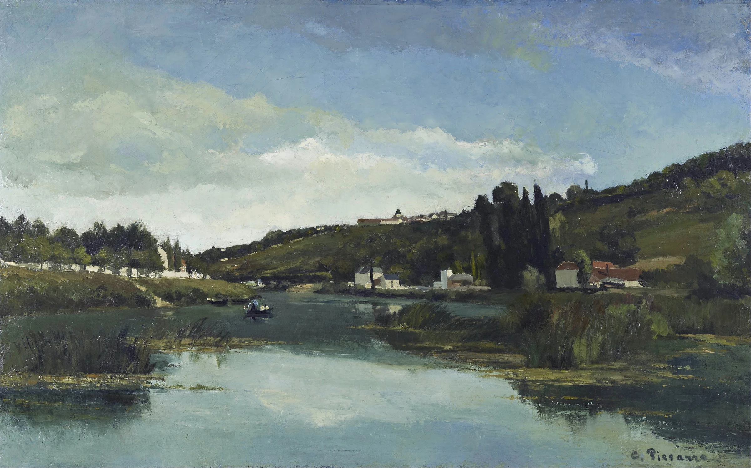 The Banks of the Marne at Chennevieres, 1864 65