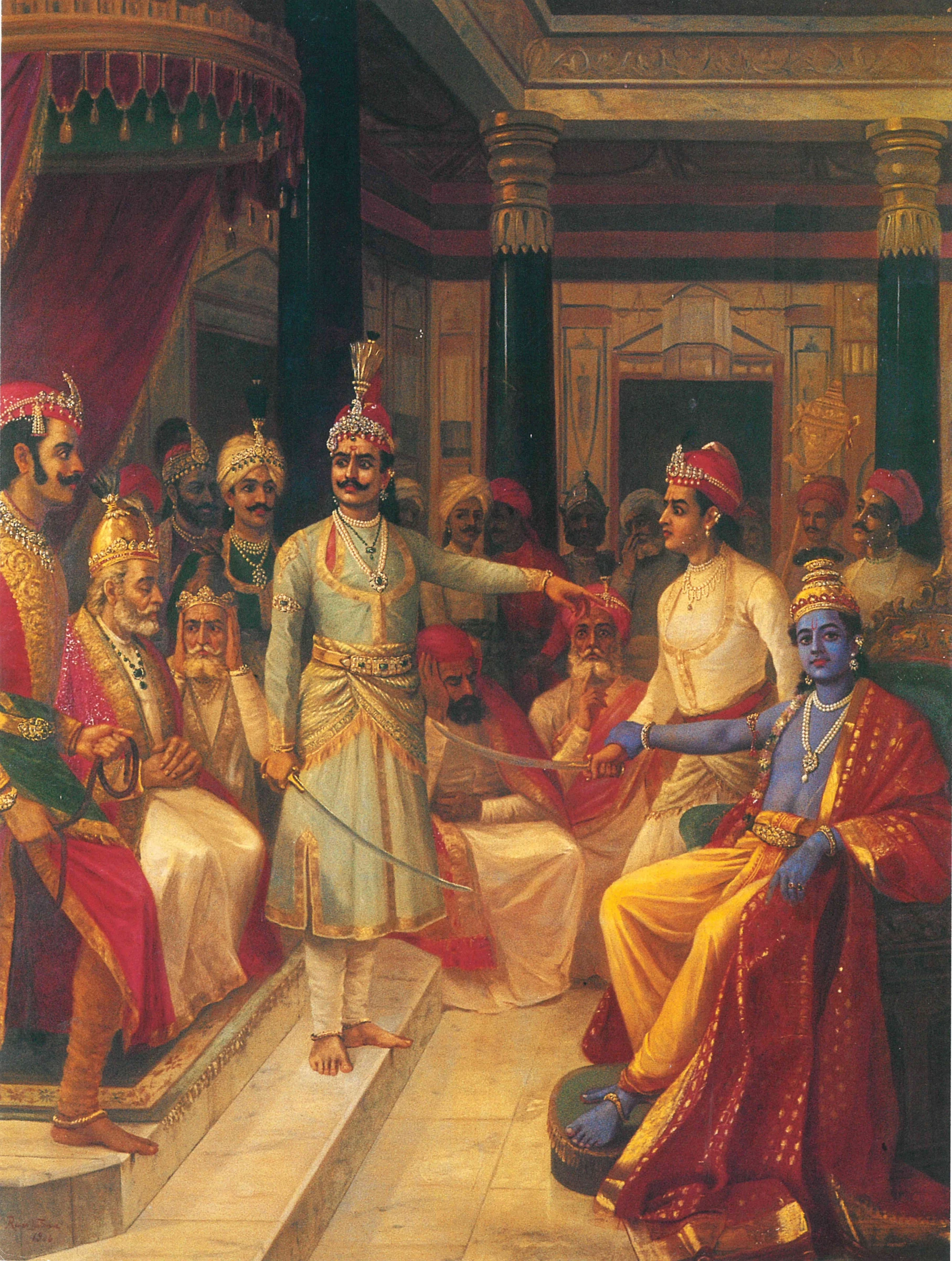 Krishna's Embassy To Duryodhana 1905
