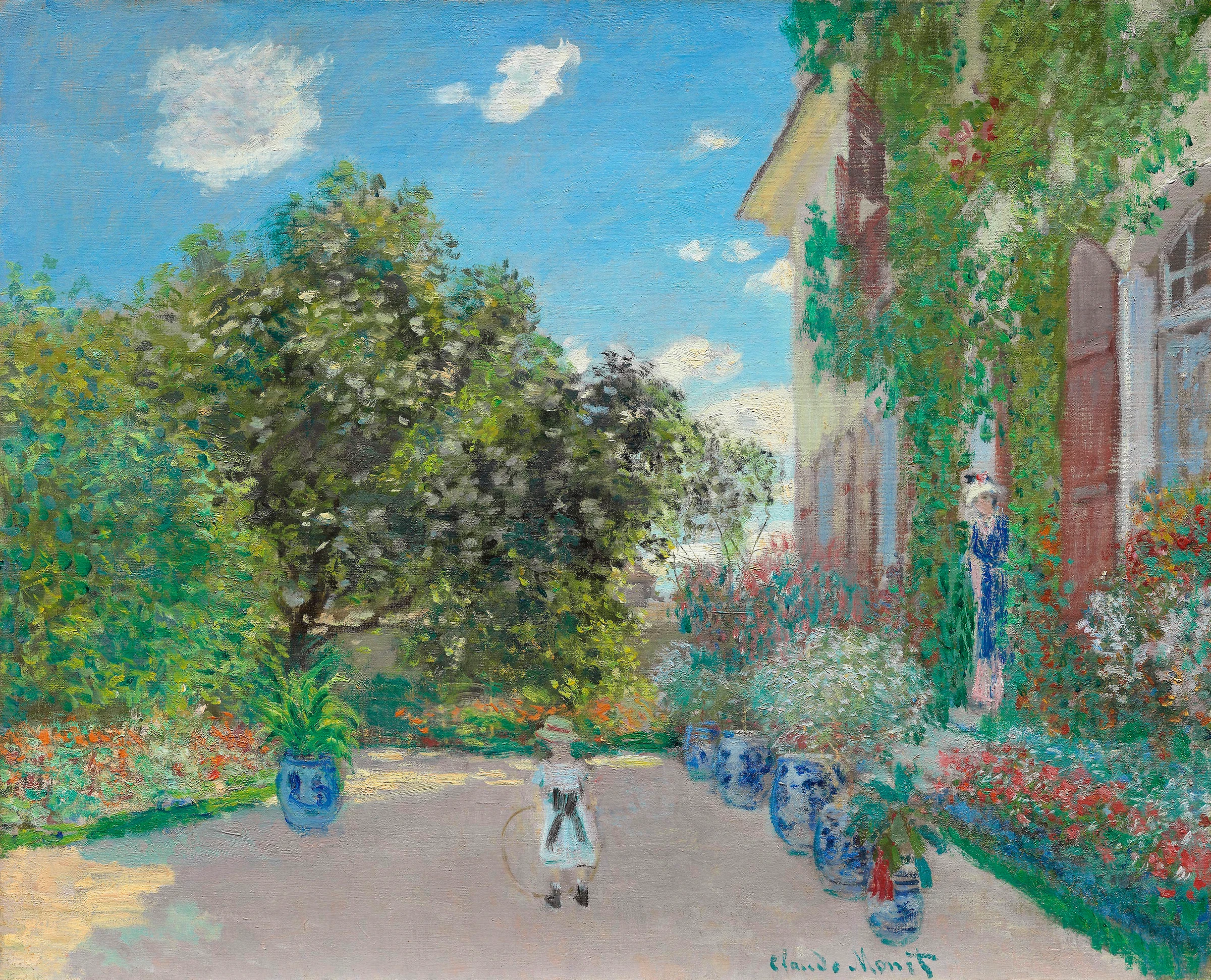 The Artist's House at Argenteuil (1873) by Claude Monet.Original from the Art Institute of Chicago
