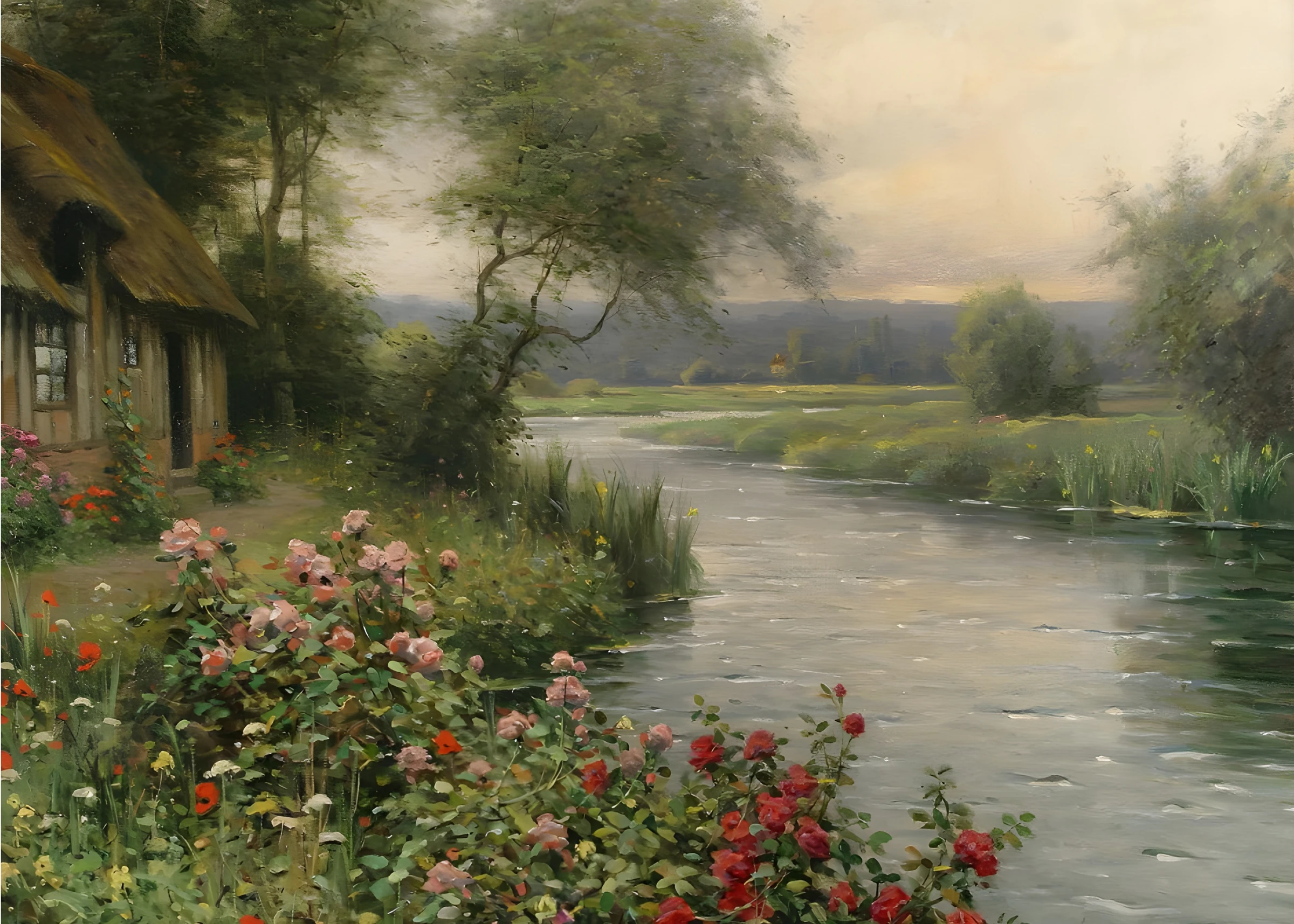 Garden Cottage Beside a River