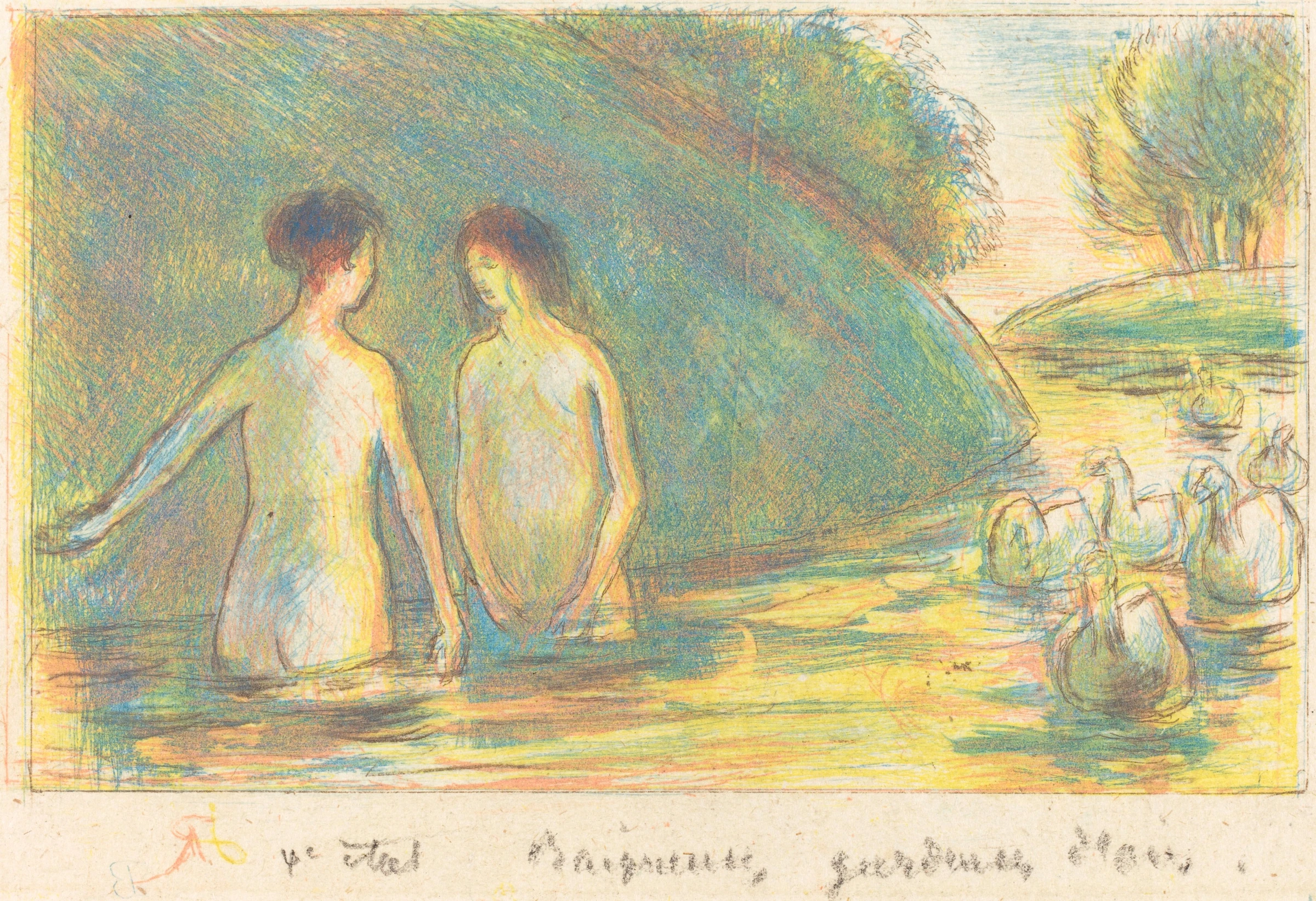 Bathers Tending Geese, 1895