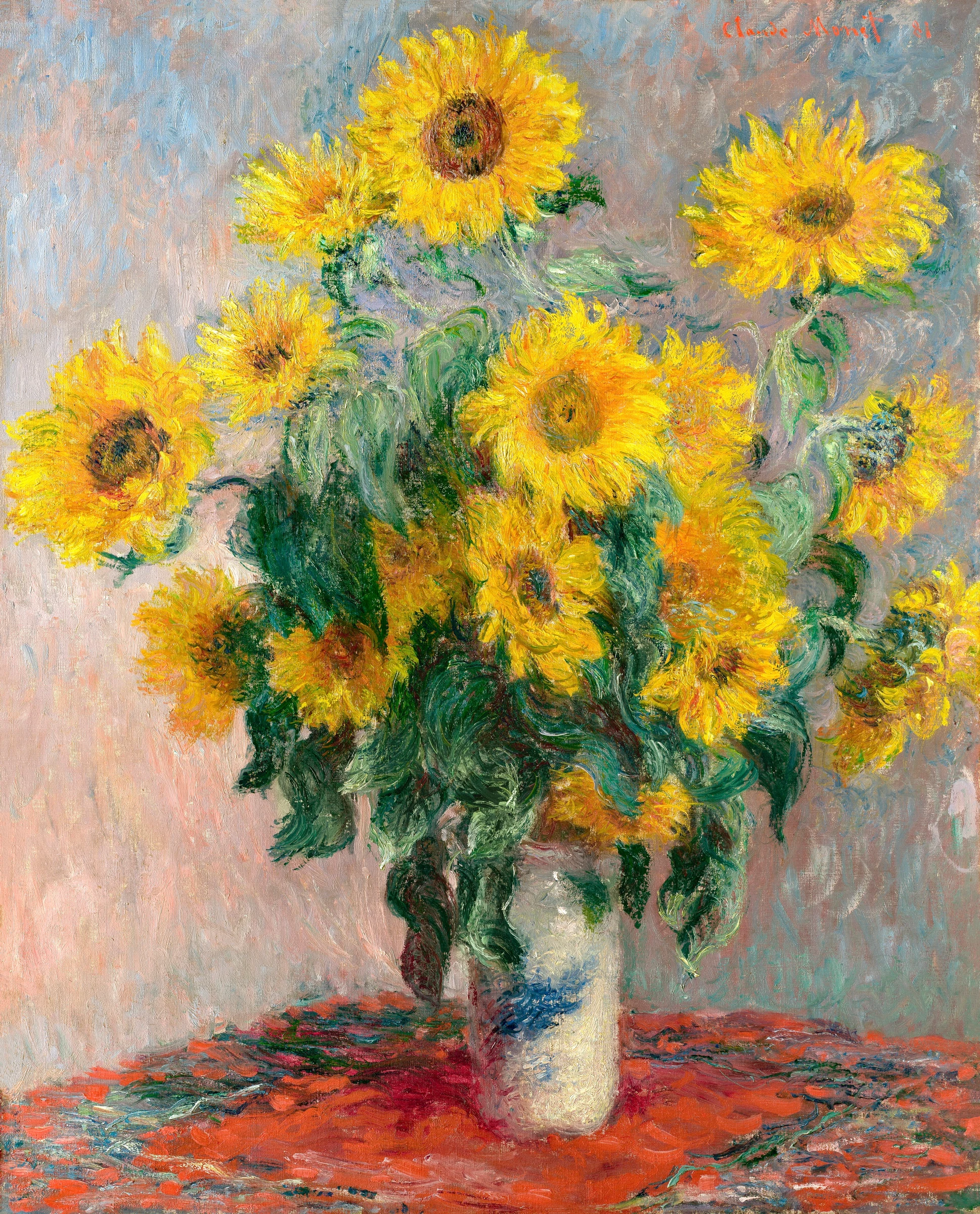 Bouquet of Sunflowers (1881) by Claude Monet