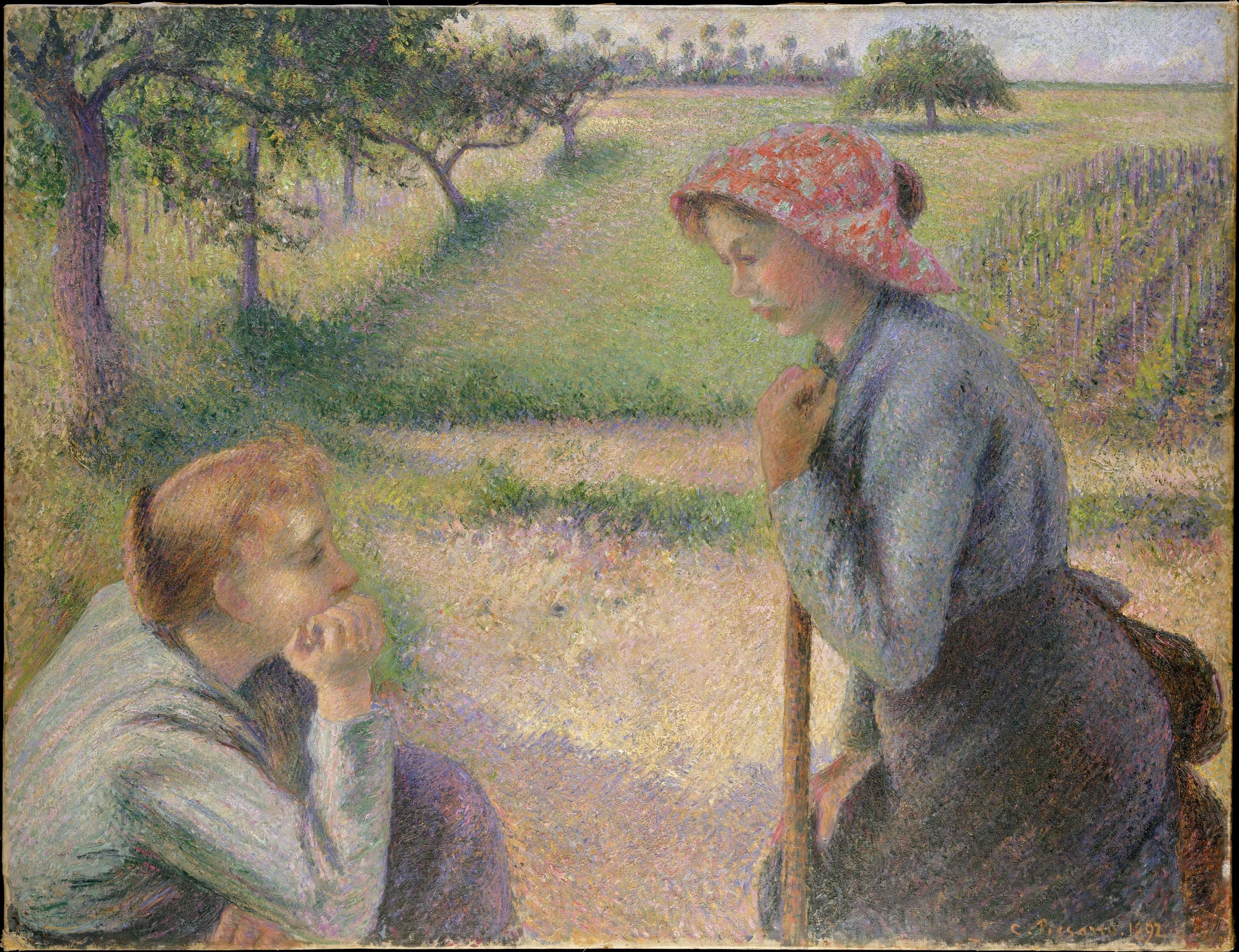 Two Peasant Woman Chatting, 1892