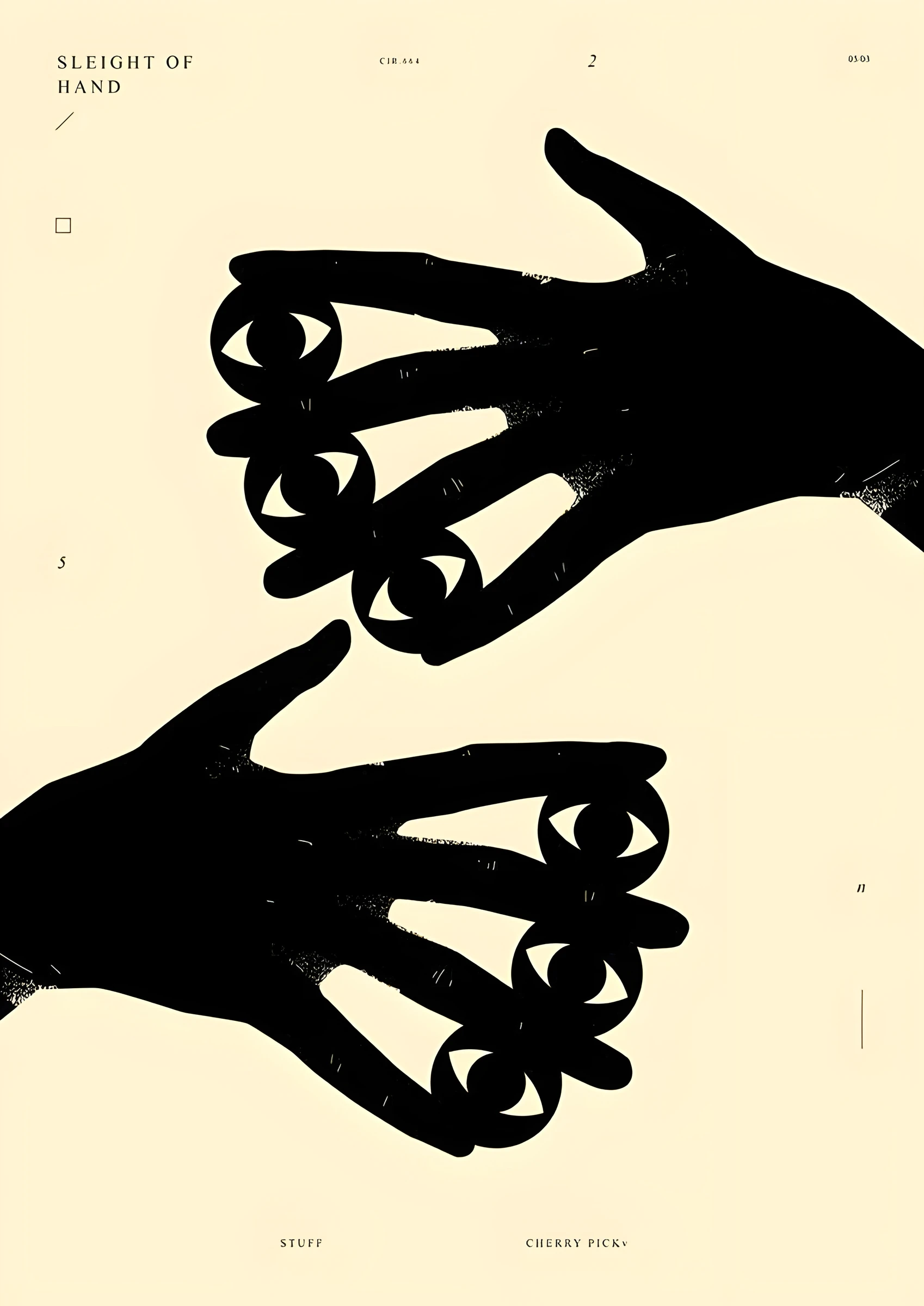 Mirrored Hand Silhouettes