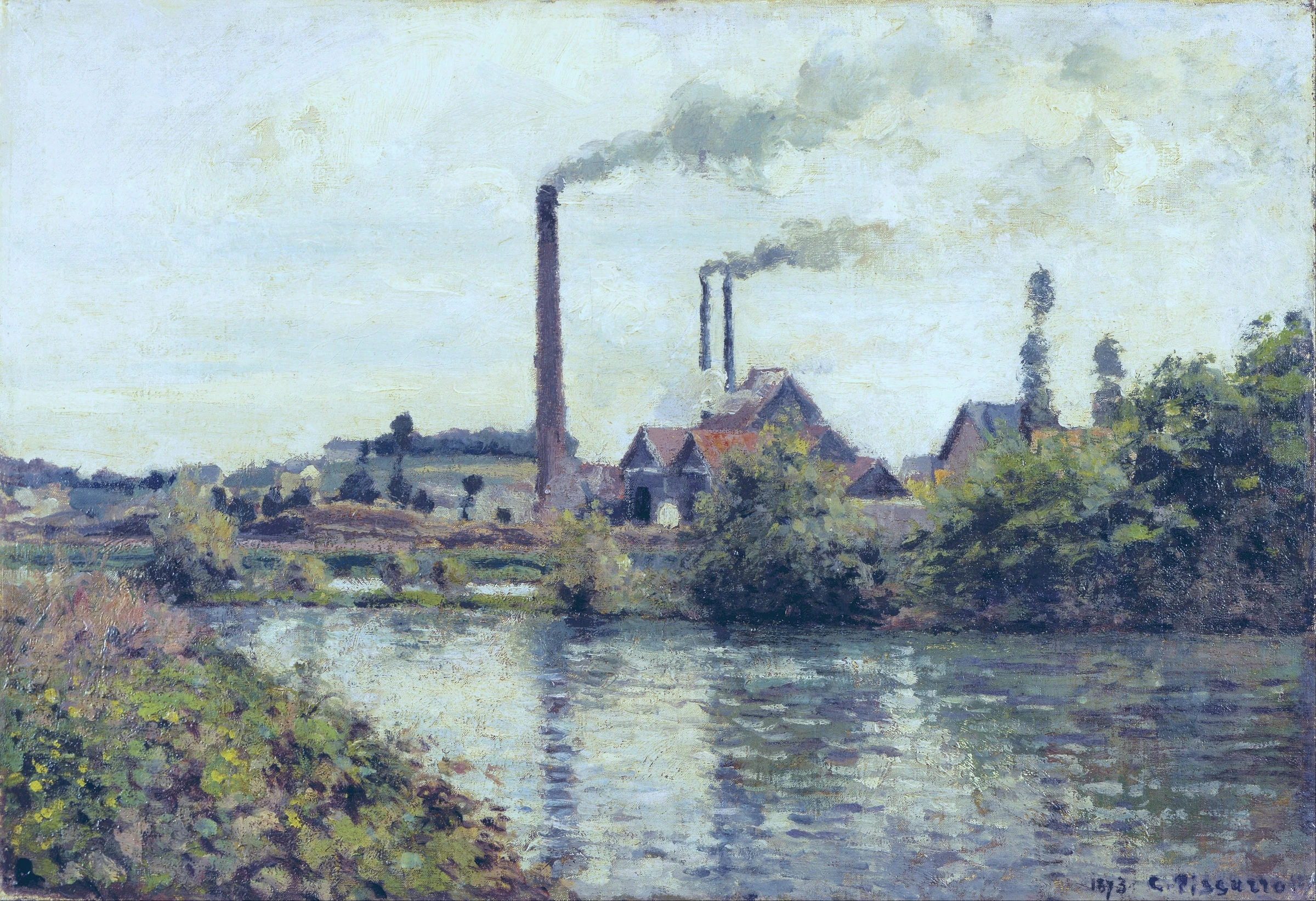 The Factory at Pontoise, 1873