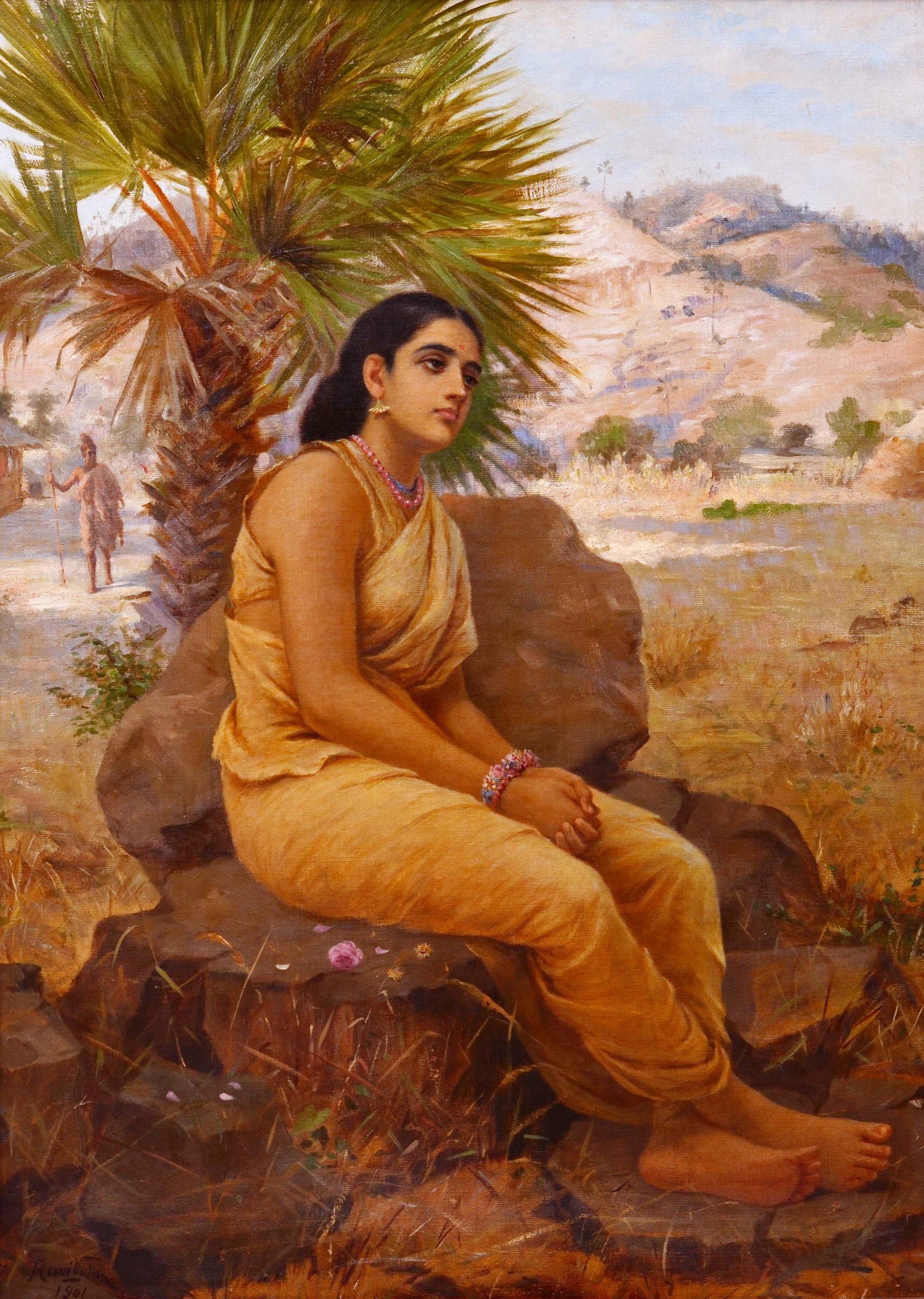 Shakuntala lost in thoughts (1901)