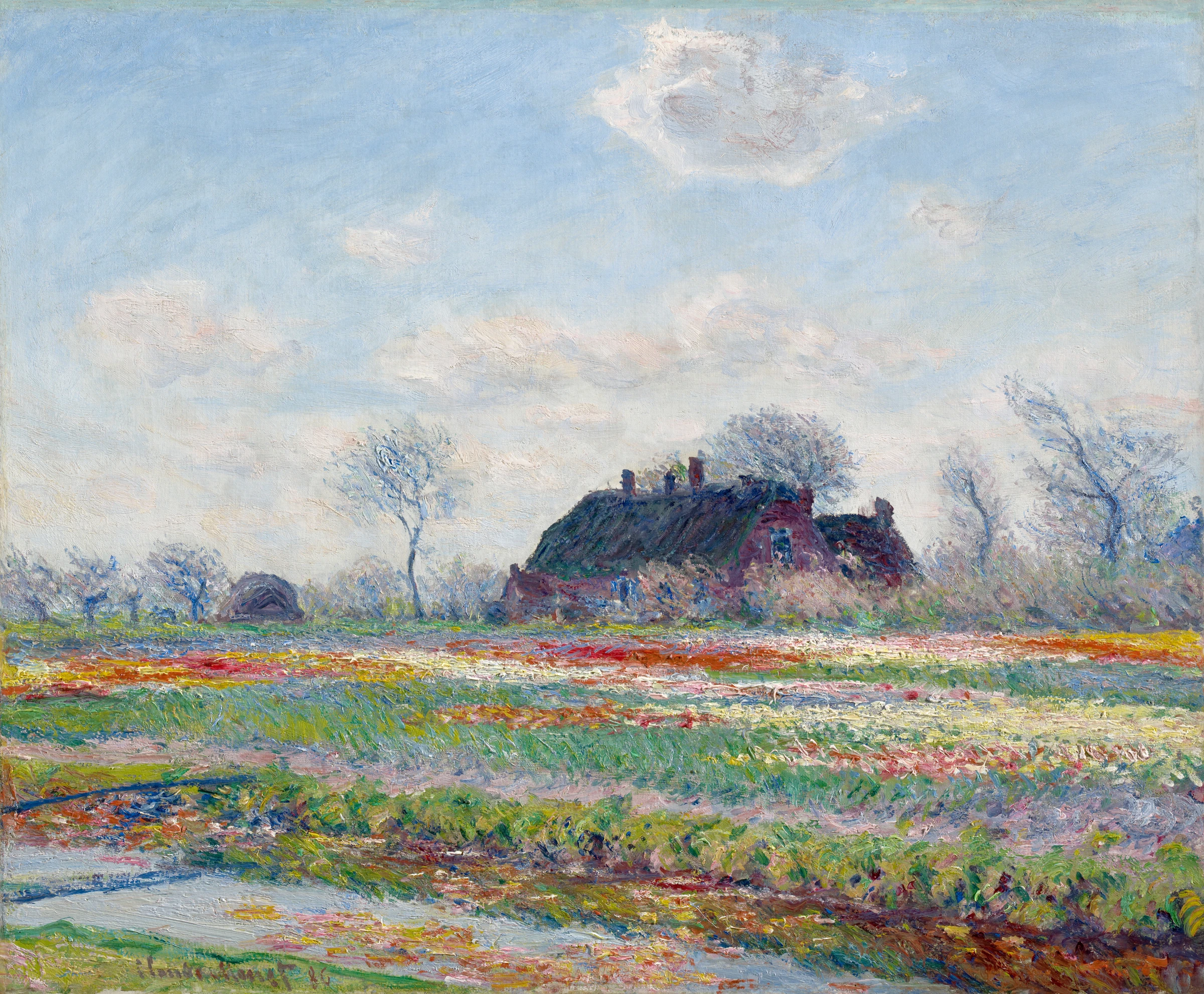 Claude Monet's Tulip Fields at Sassenheim (1886)