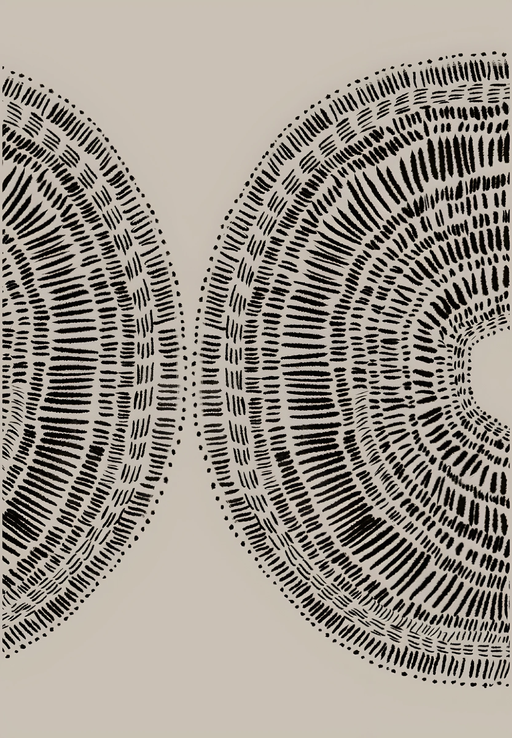 Dense Circular Line Motifs