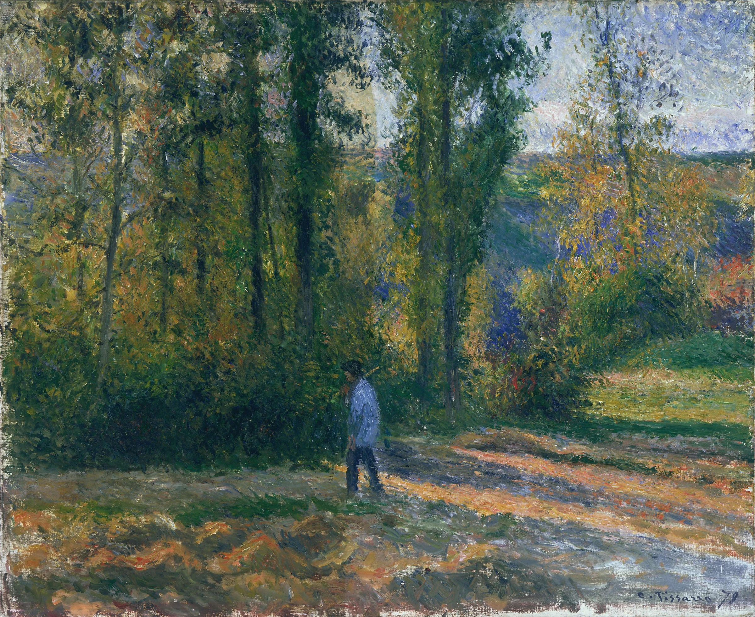 Landscape at Pontoise with a Hunter, 1879
