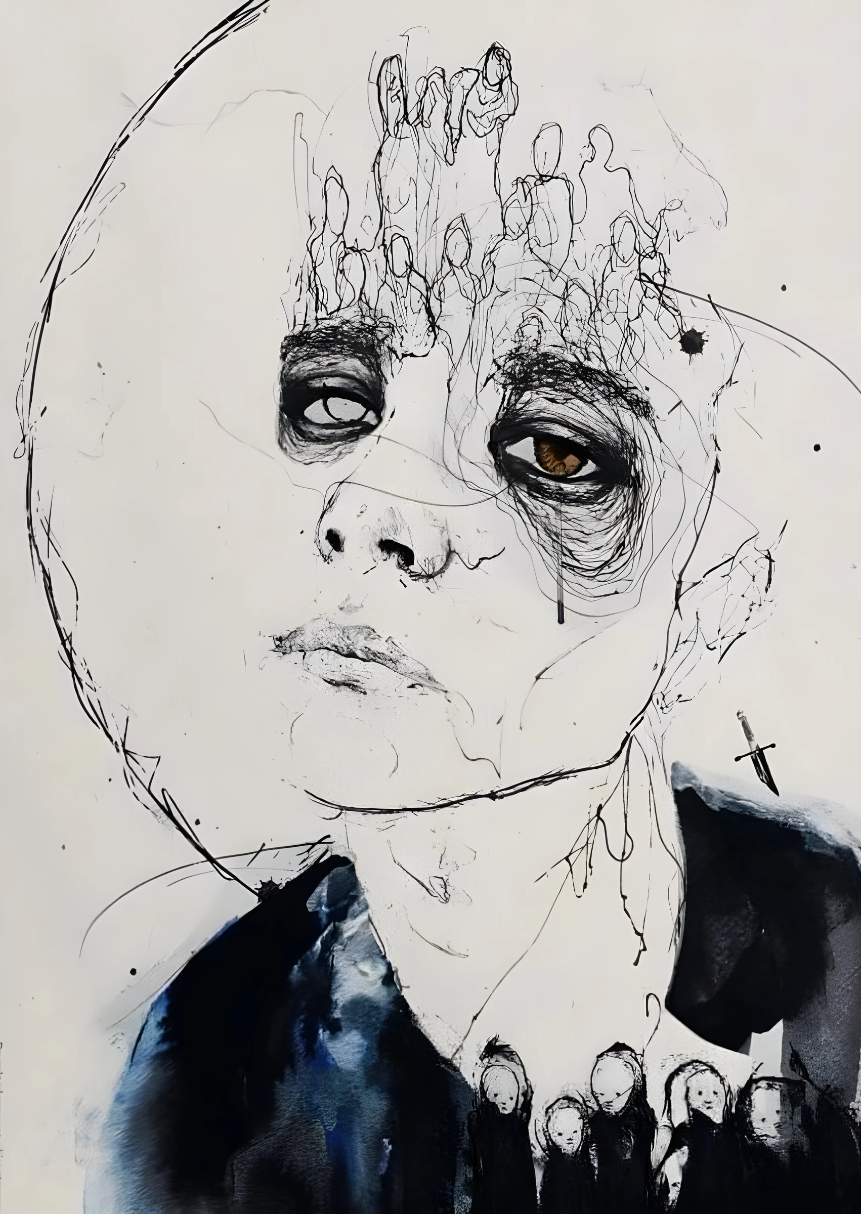 Expressive Face with Scribbled Details