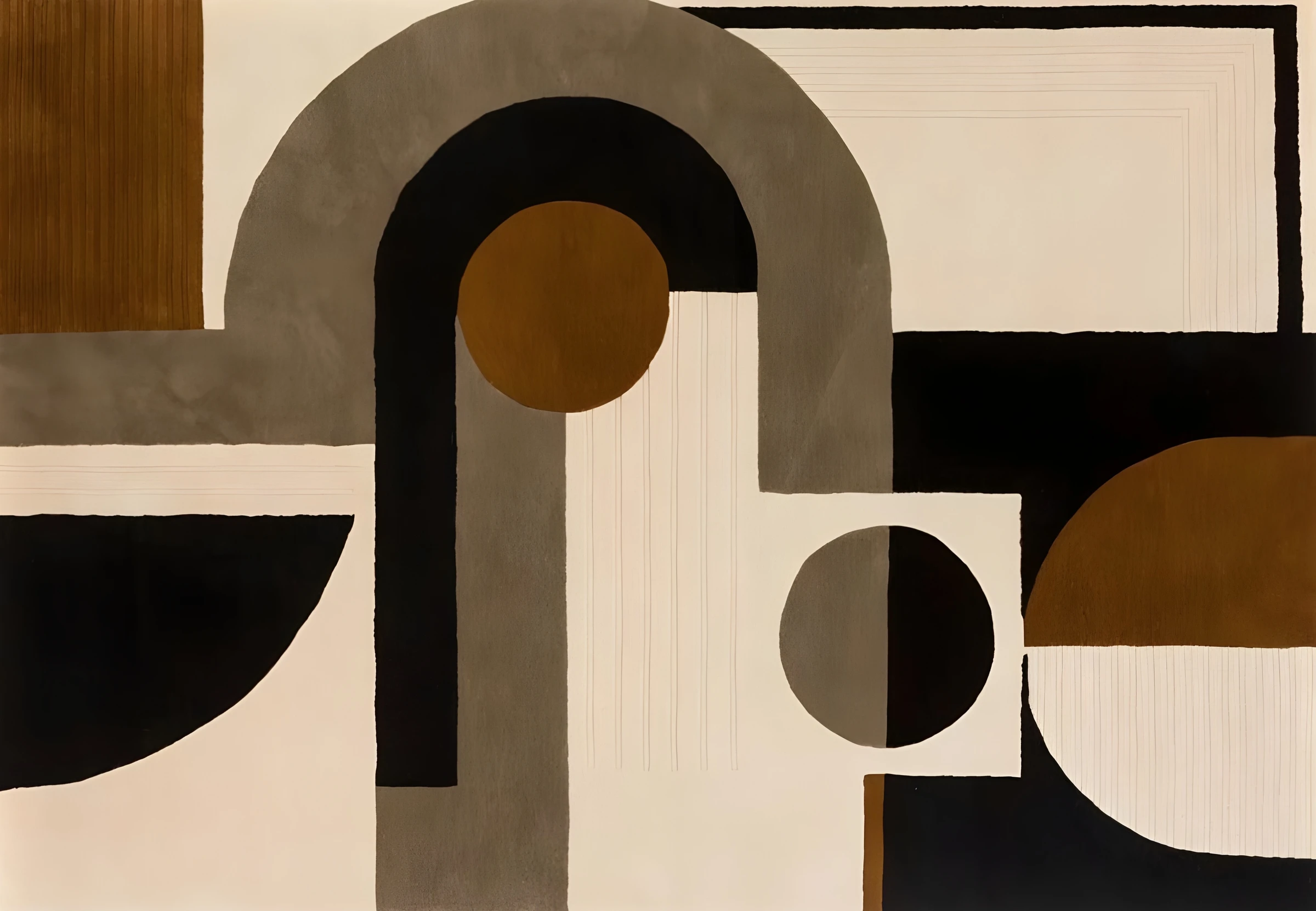 Rounded Arches in Black and Brown