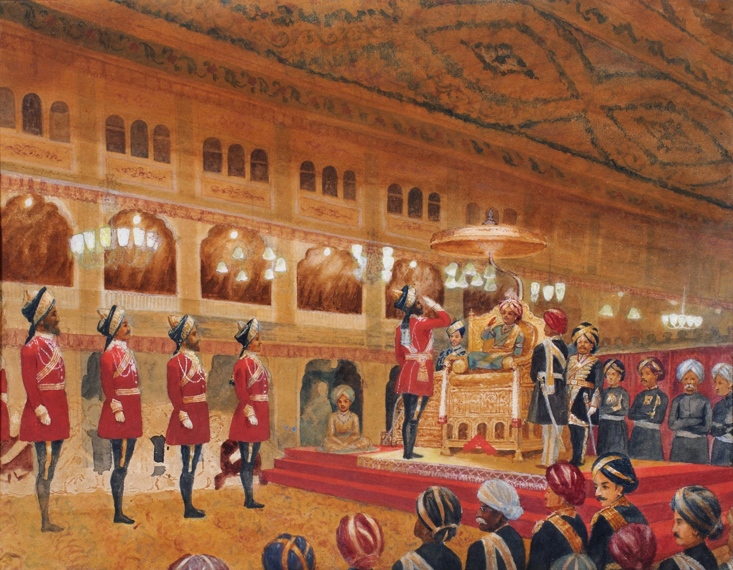 Dasara Darbar at Jaganmohan Palace, Mysore 1905