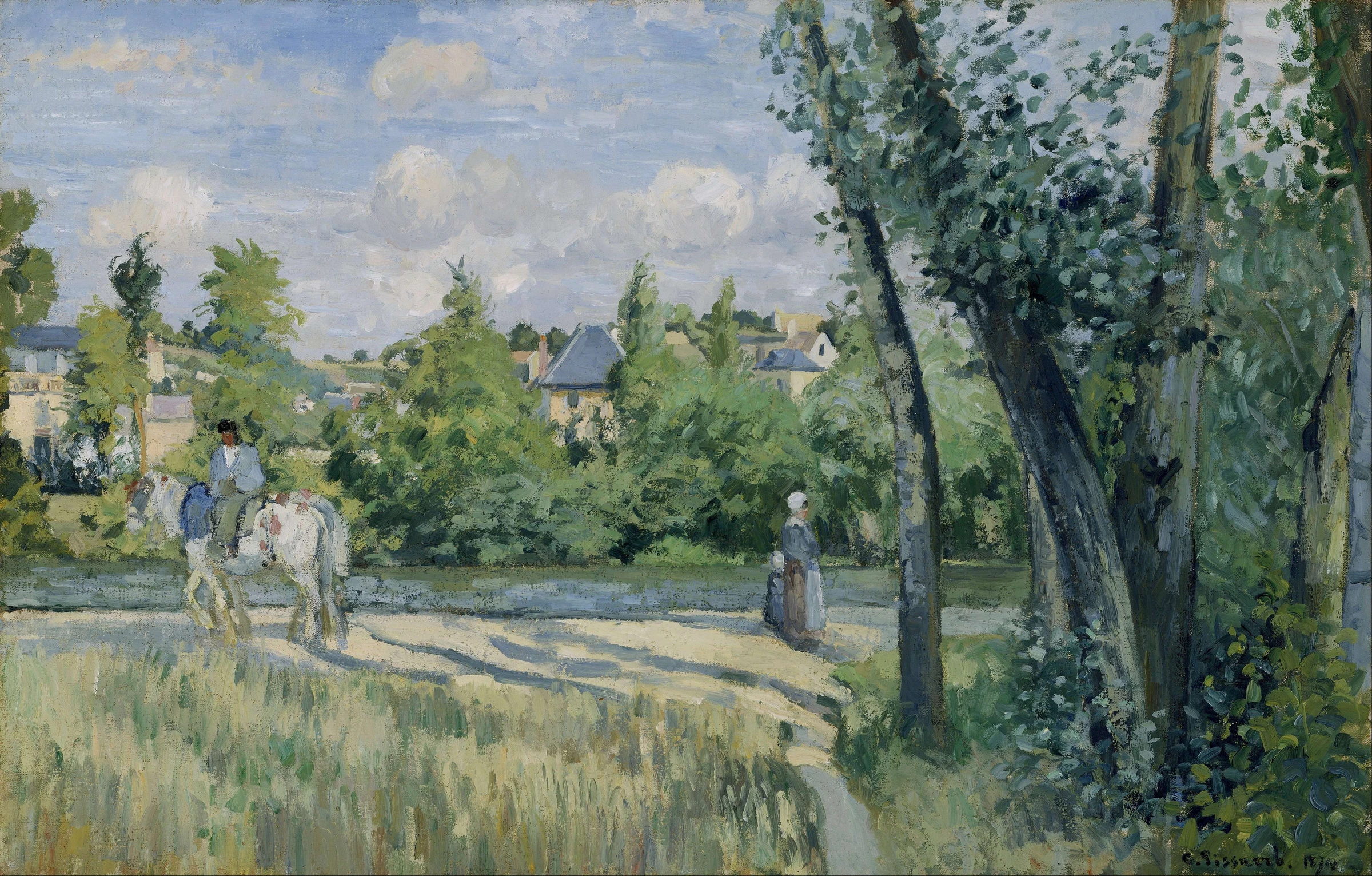 Sunlight on the Road, Pontoise. 1874