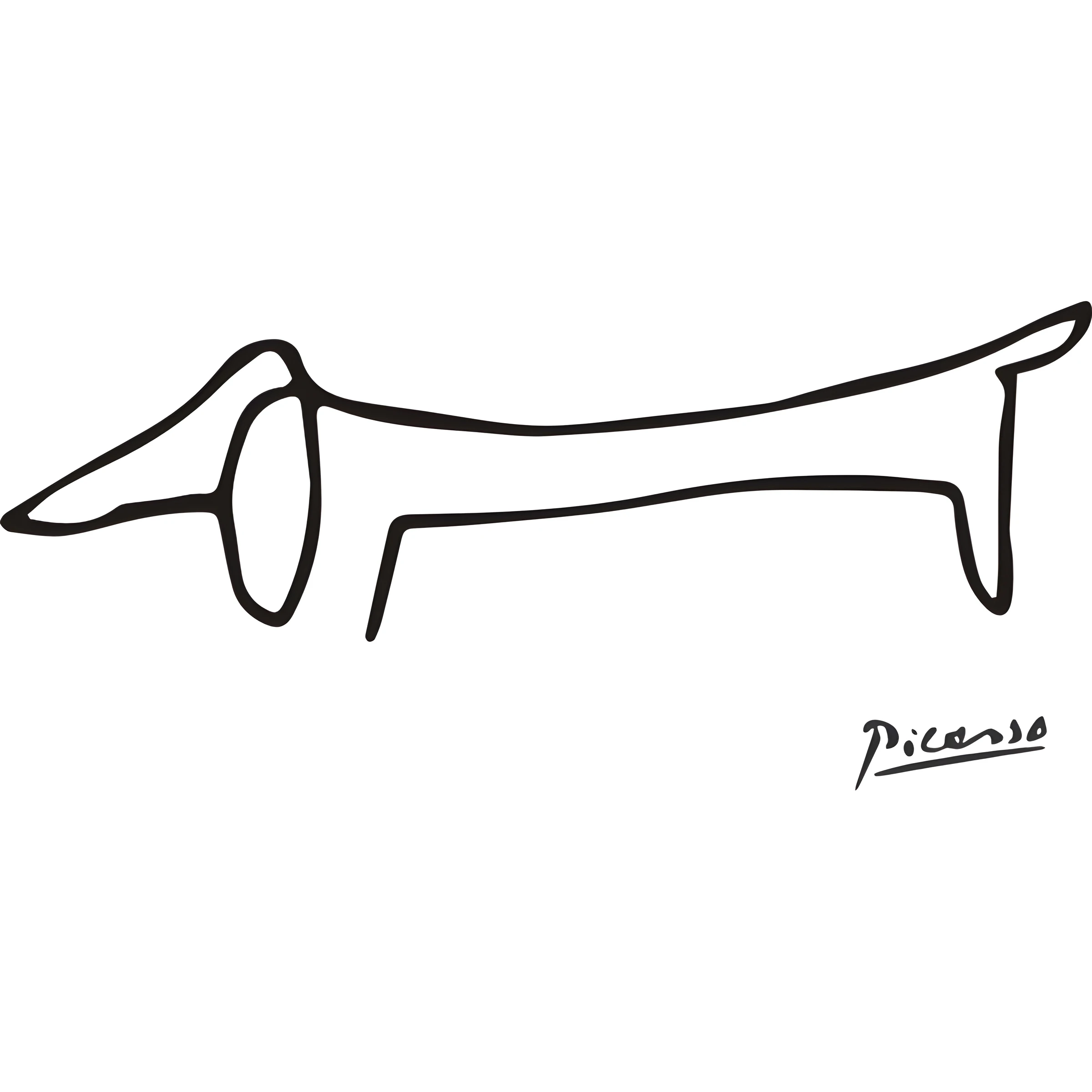 Long Dog in a Single Line
