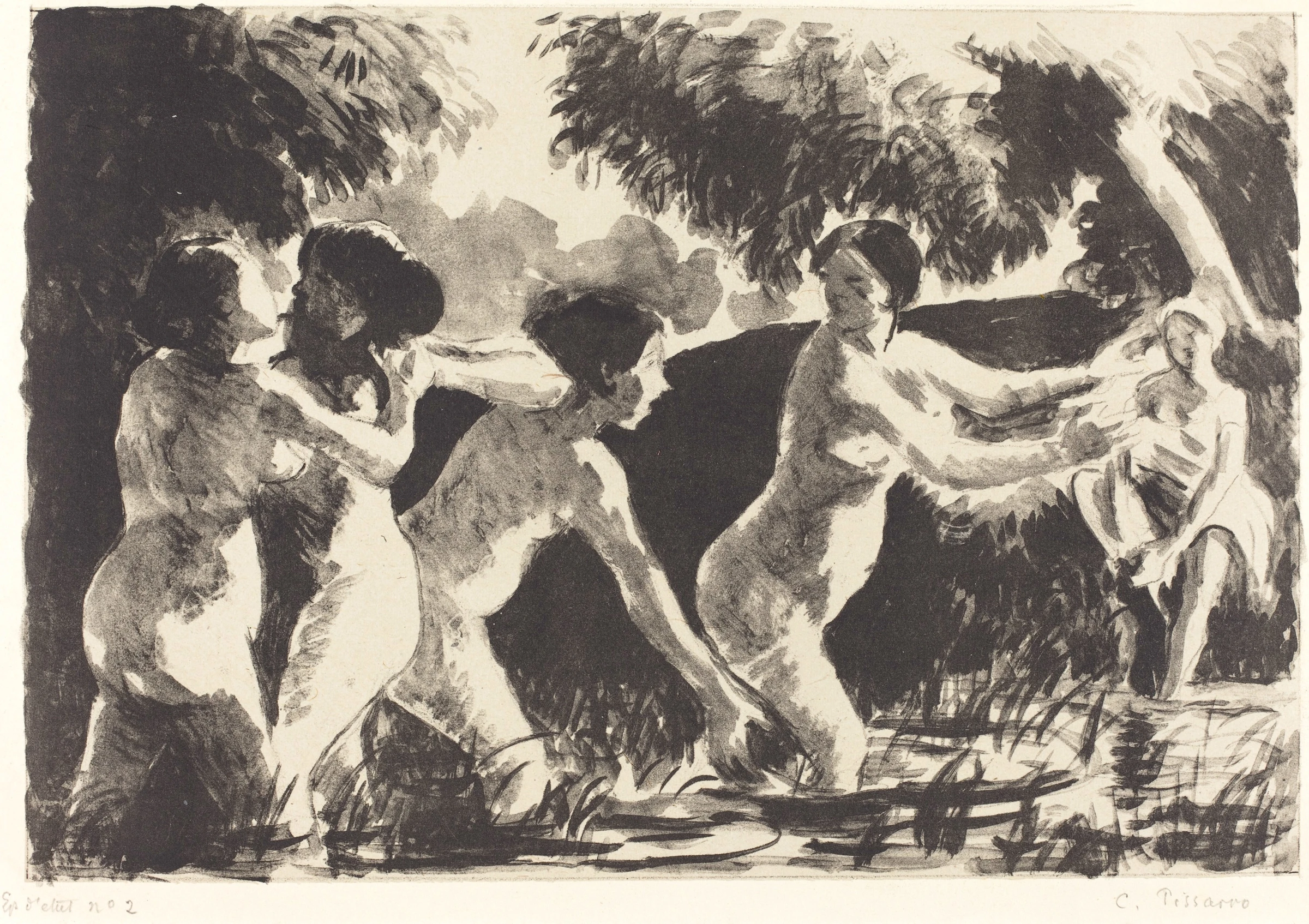 Wrestling Bathers, 1896 01