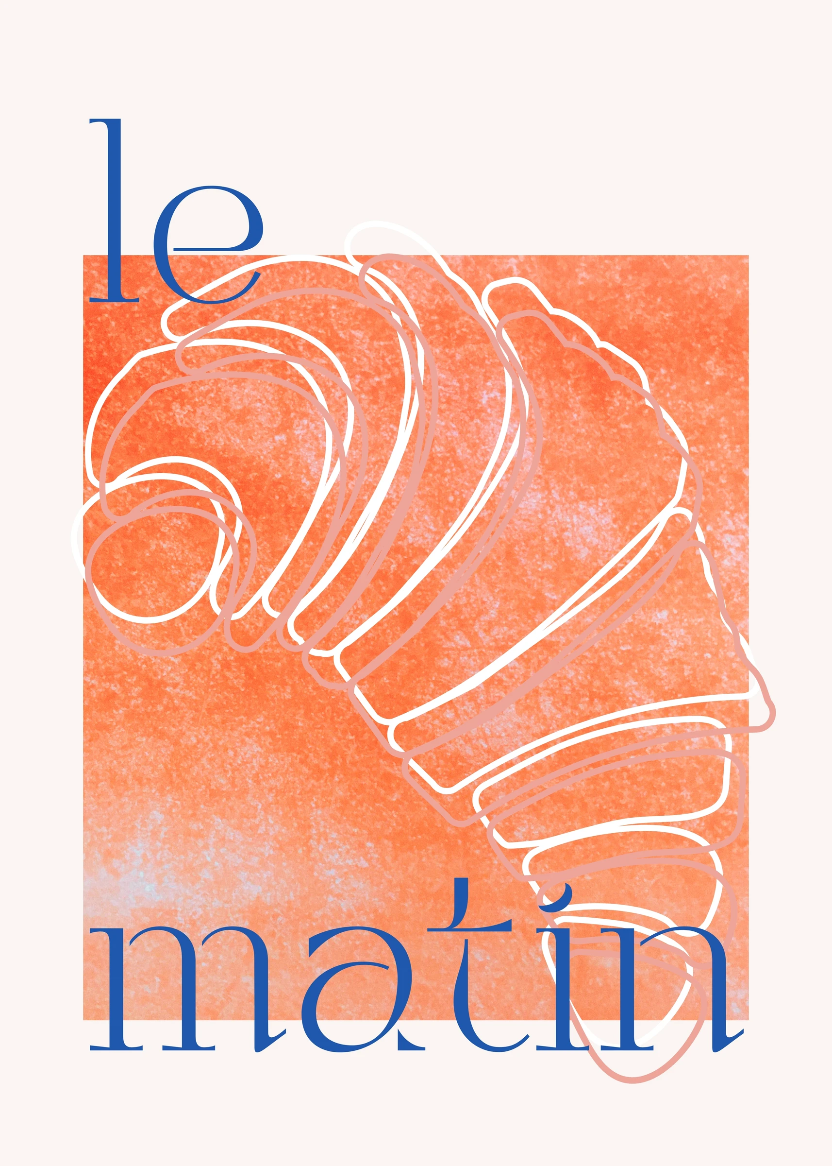 Le Matin Croissant Poster