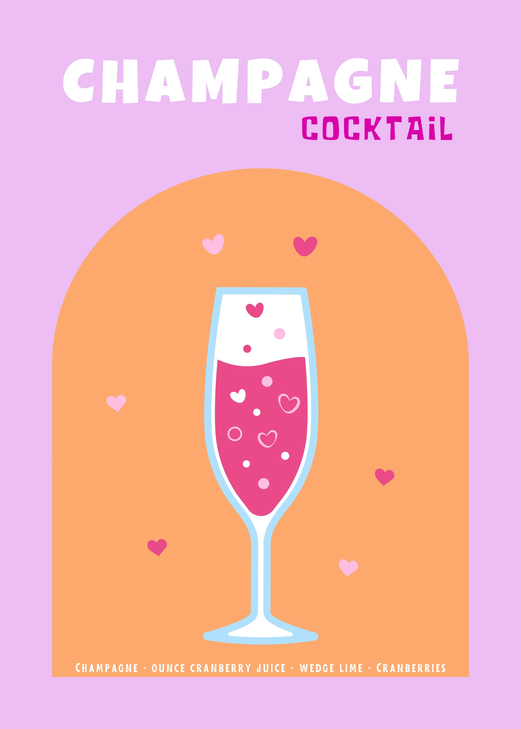 Champagne Cocktail Poster