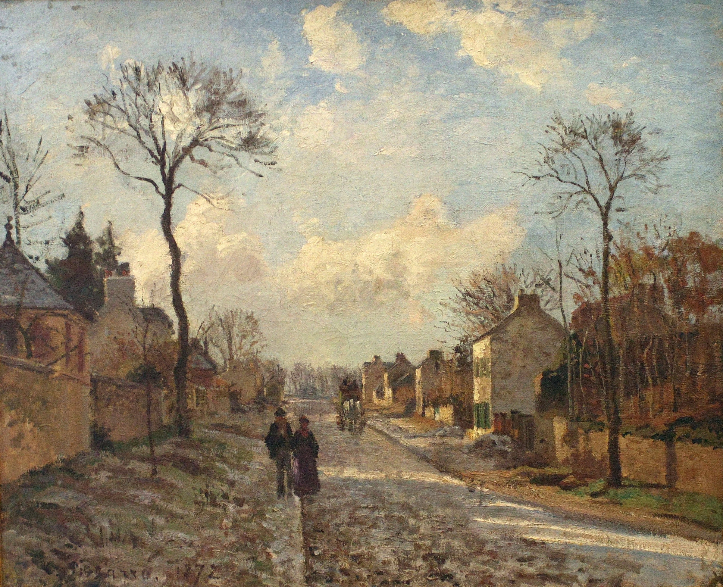 La Route de Louveciennes, 1872