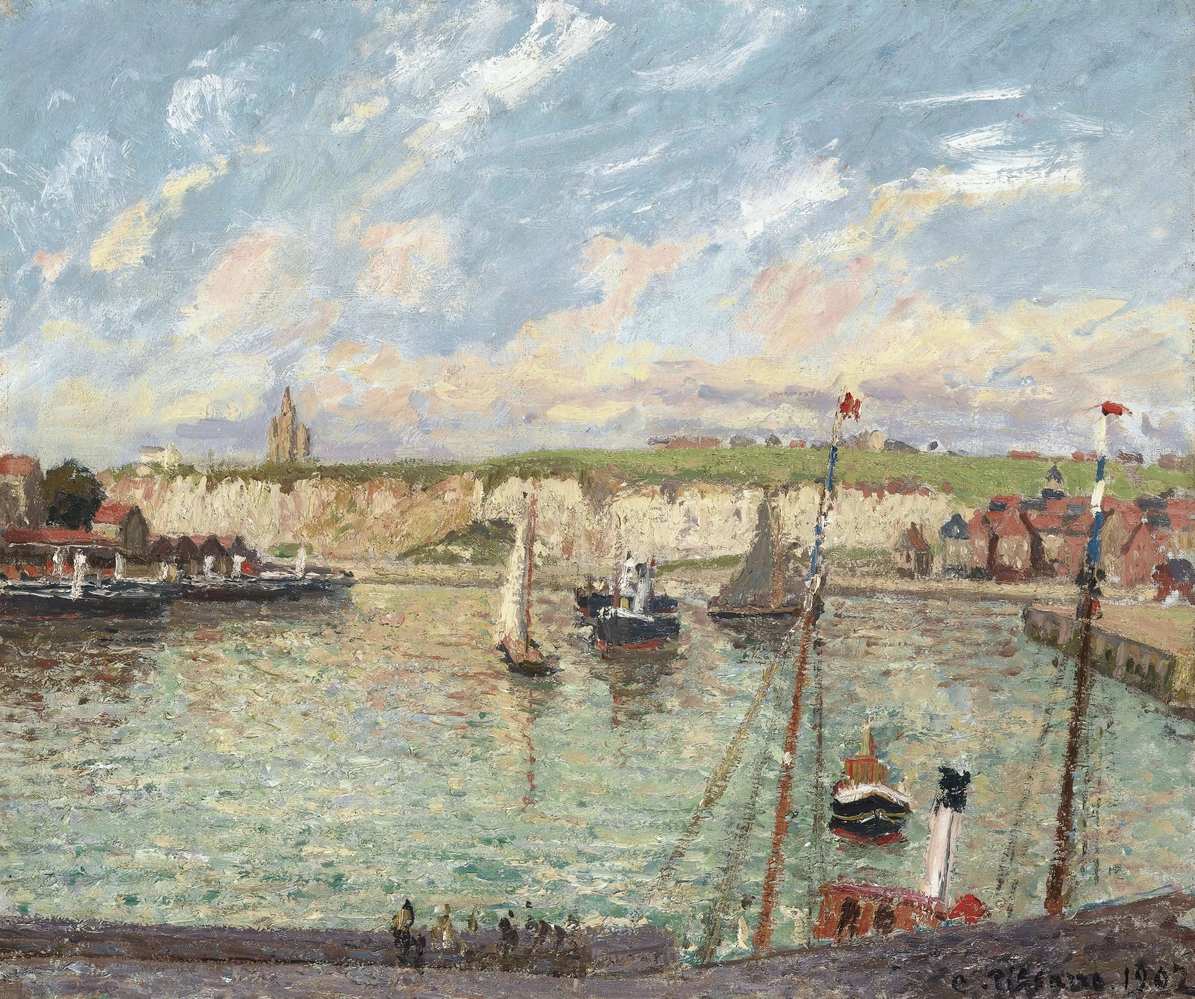 The Port of Dieppe, Afternoon, Sunny Weather, 1902