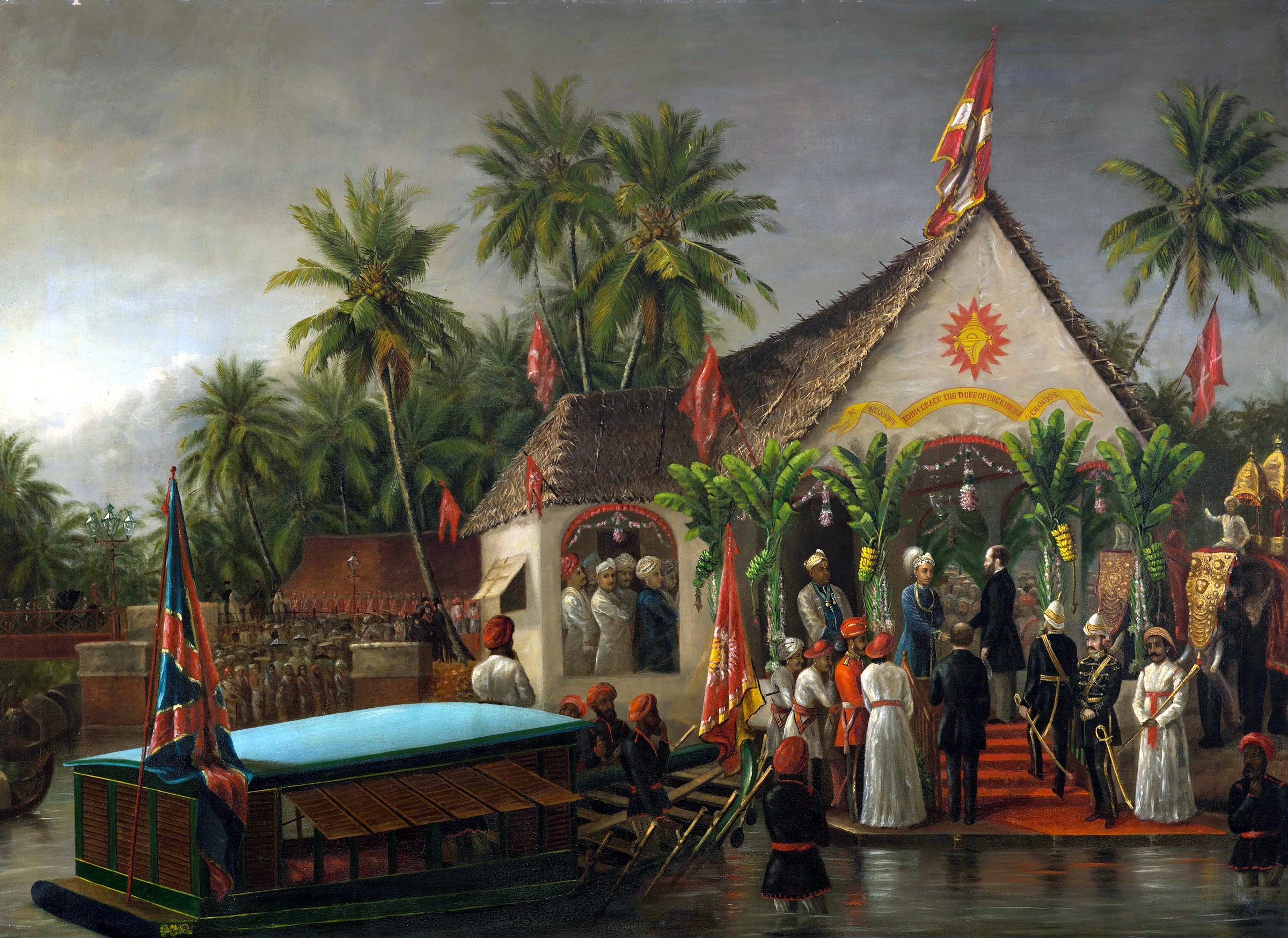 Raja ravivarma painting 50 historic meeting