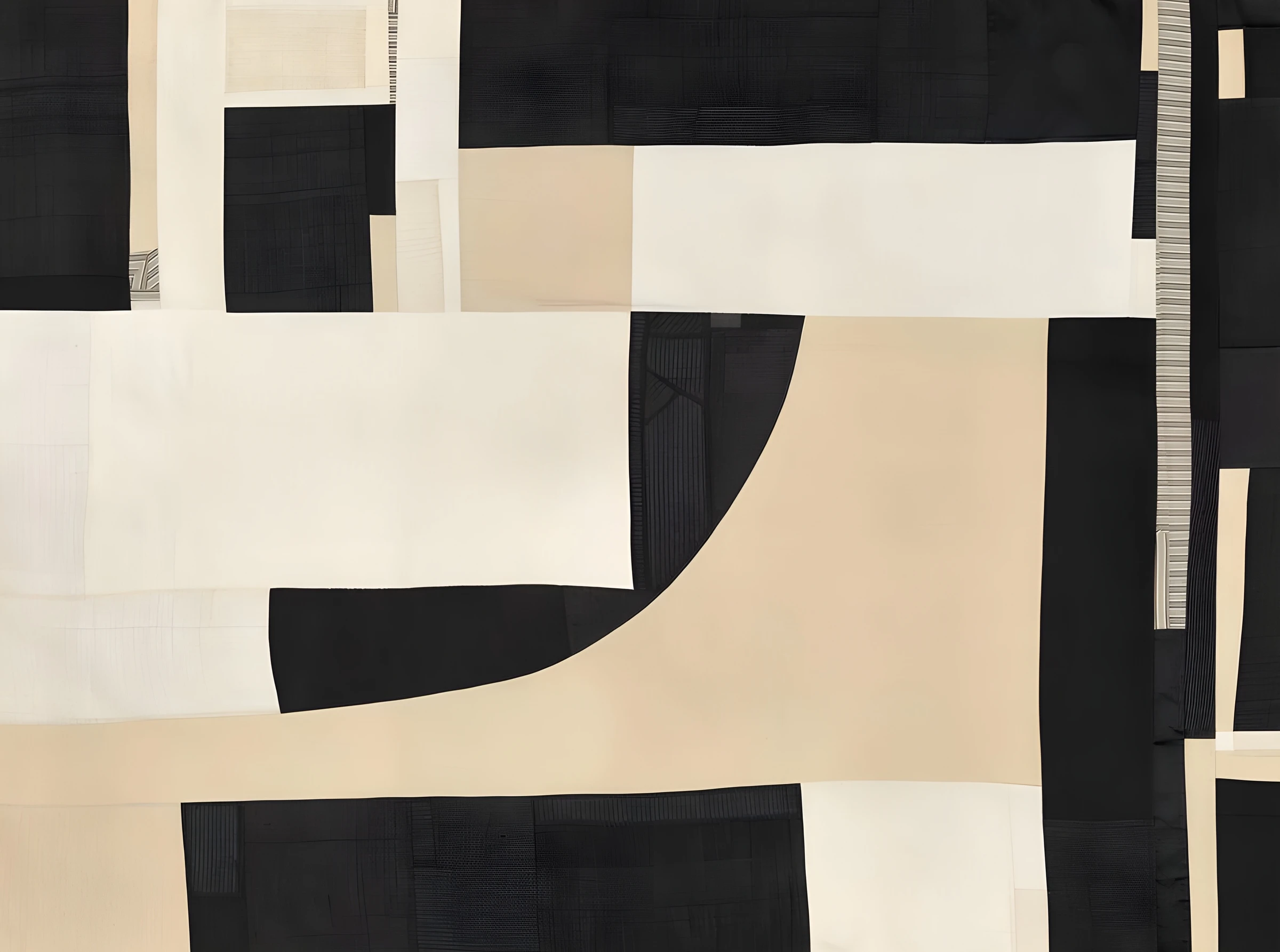 Black and Cream Architectural Blocks