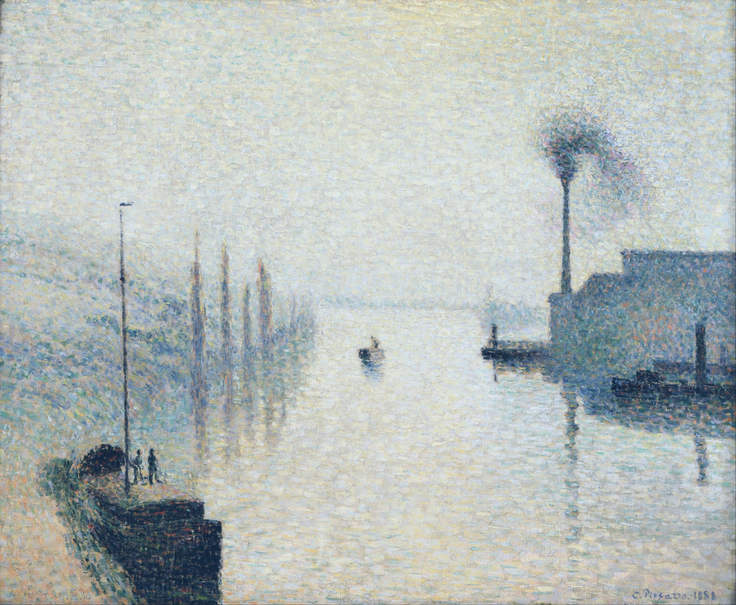 The Isle of Lacroix, Rouen (The Effect of Fog), 1888
