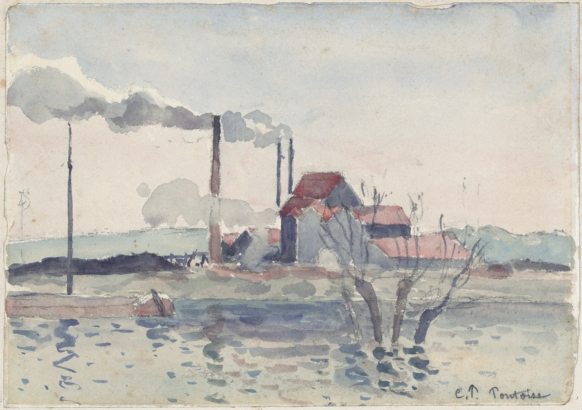 Factory on the Oise at Pontoise, 1873