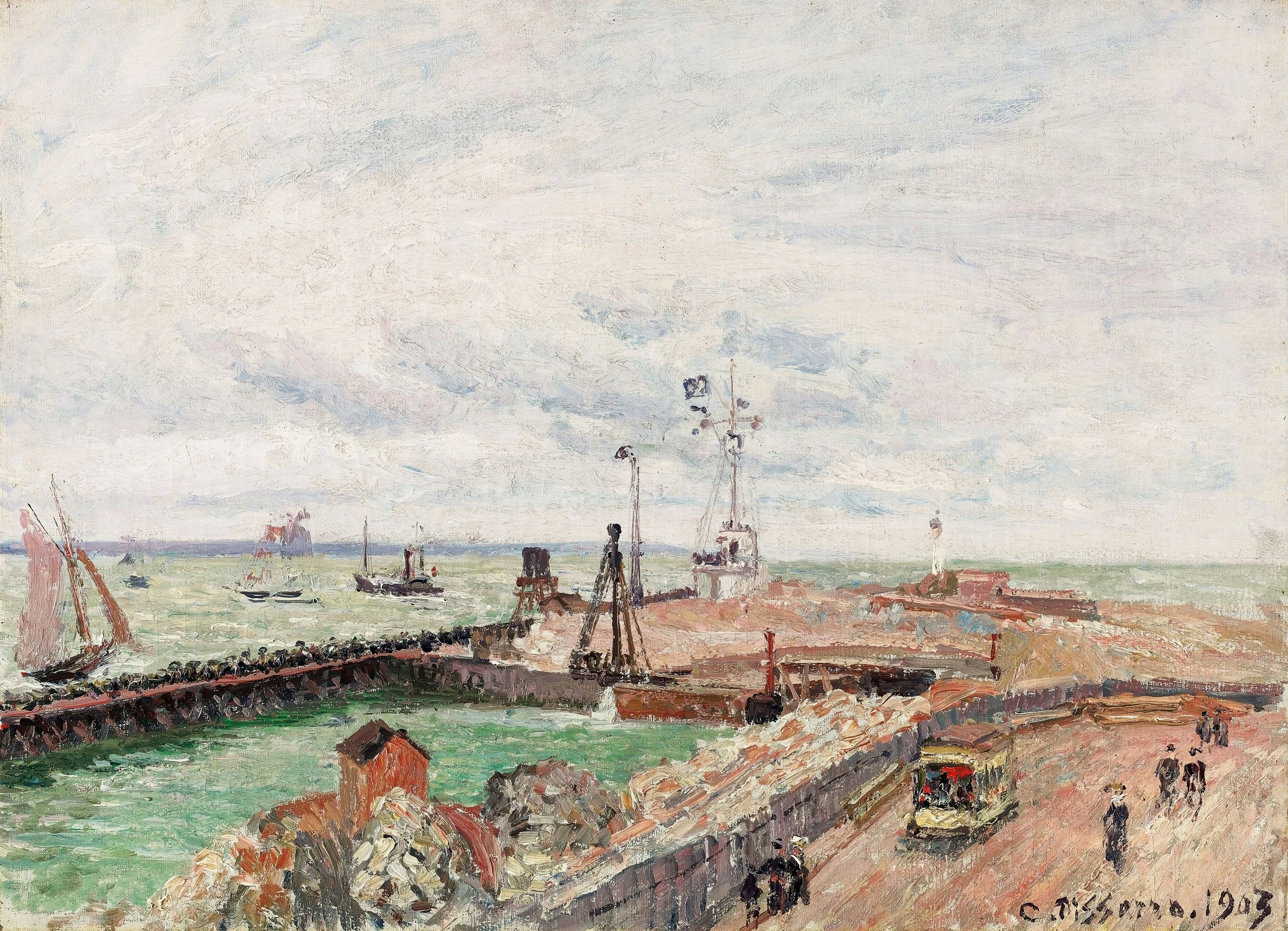 The Pier and the Semaphore of Havre, 1903