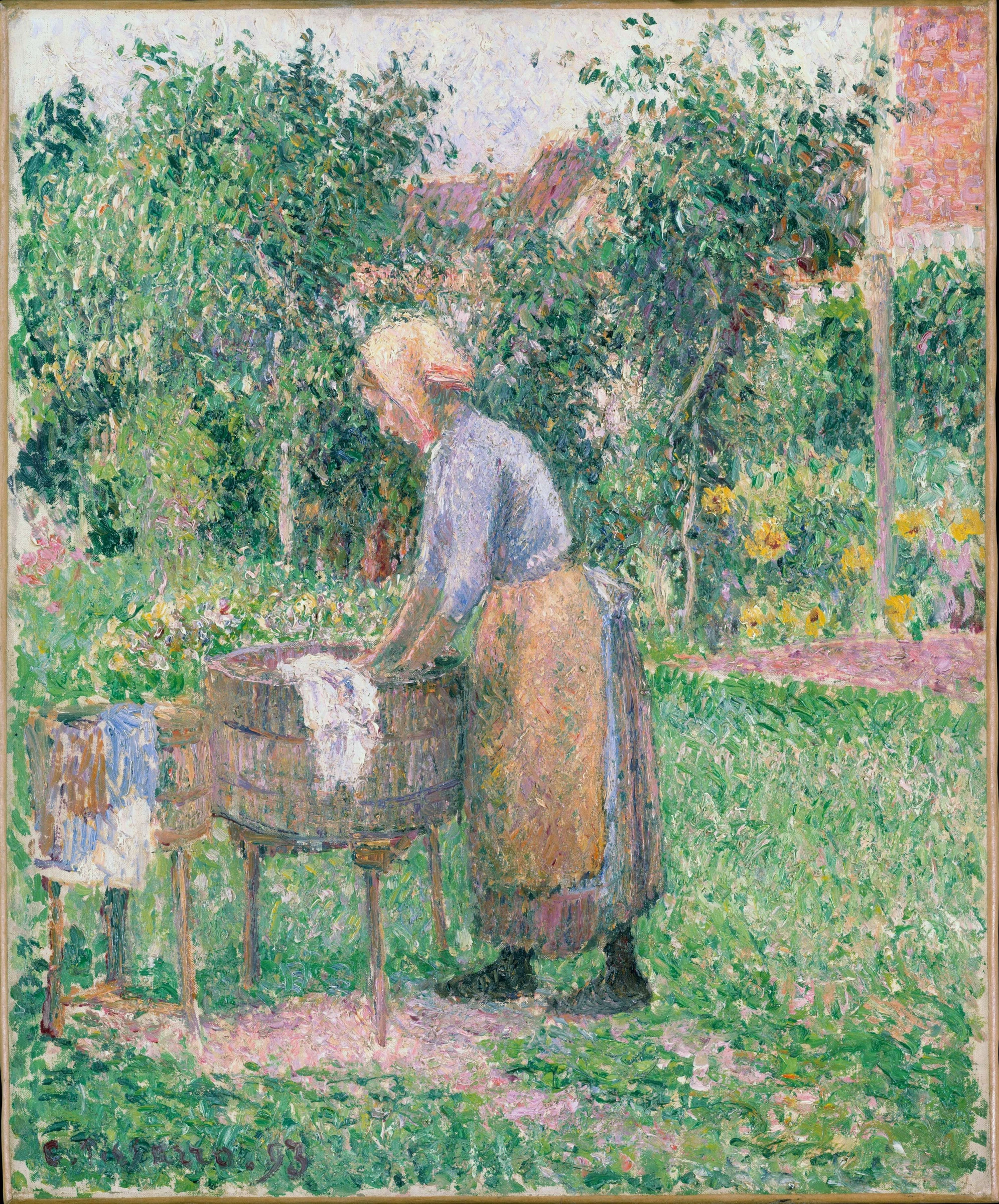 Washerwoman at Eragny, 1893