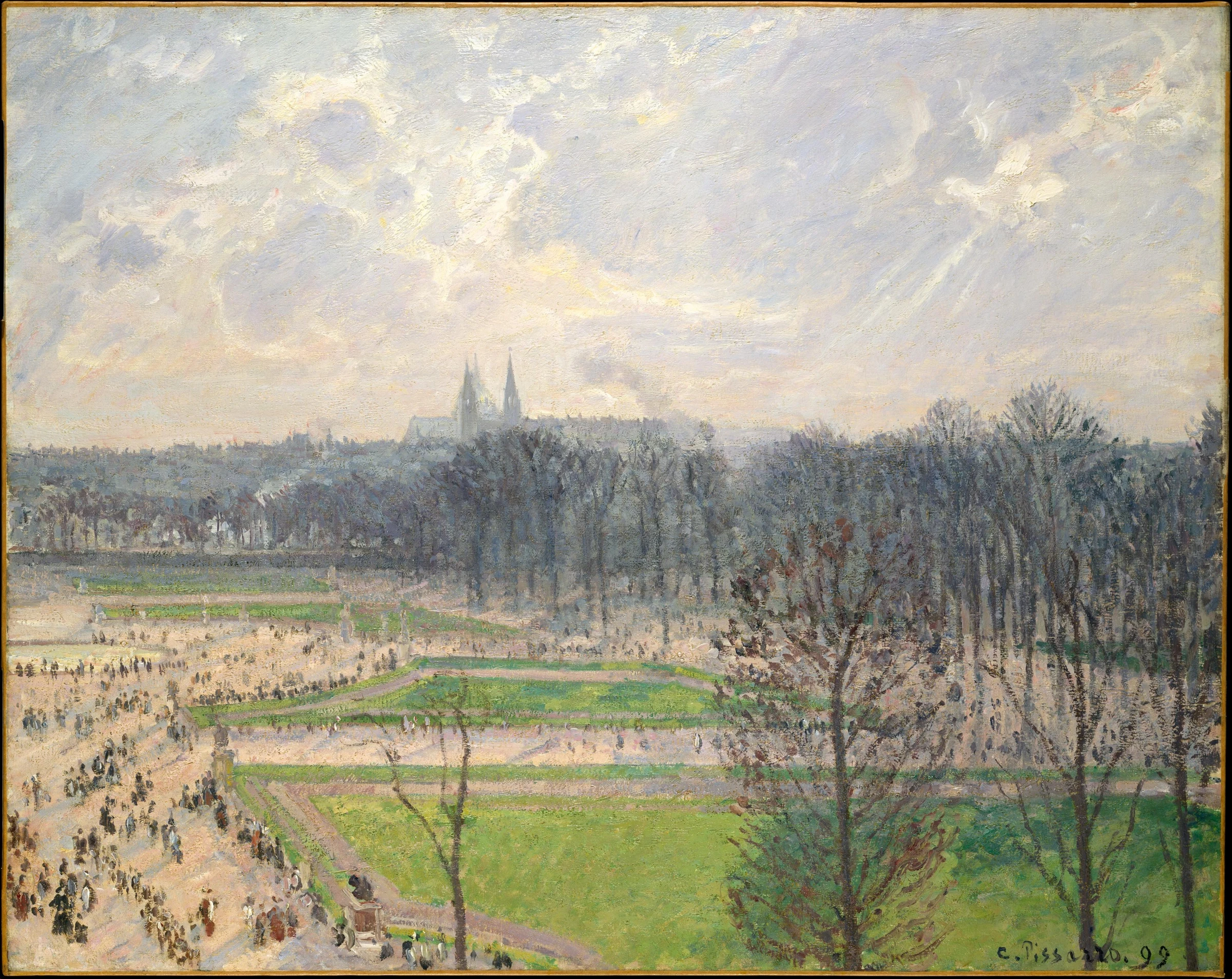 The Tuileries Gardens Winter Afternoon, 1899