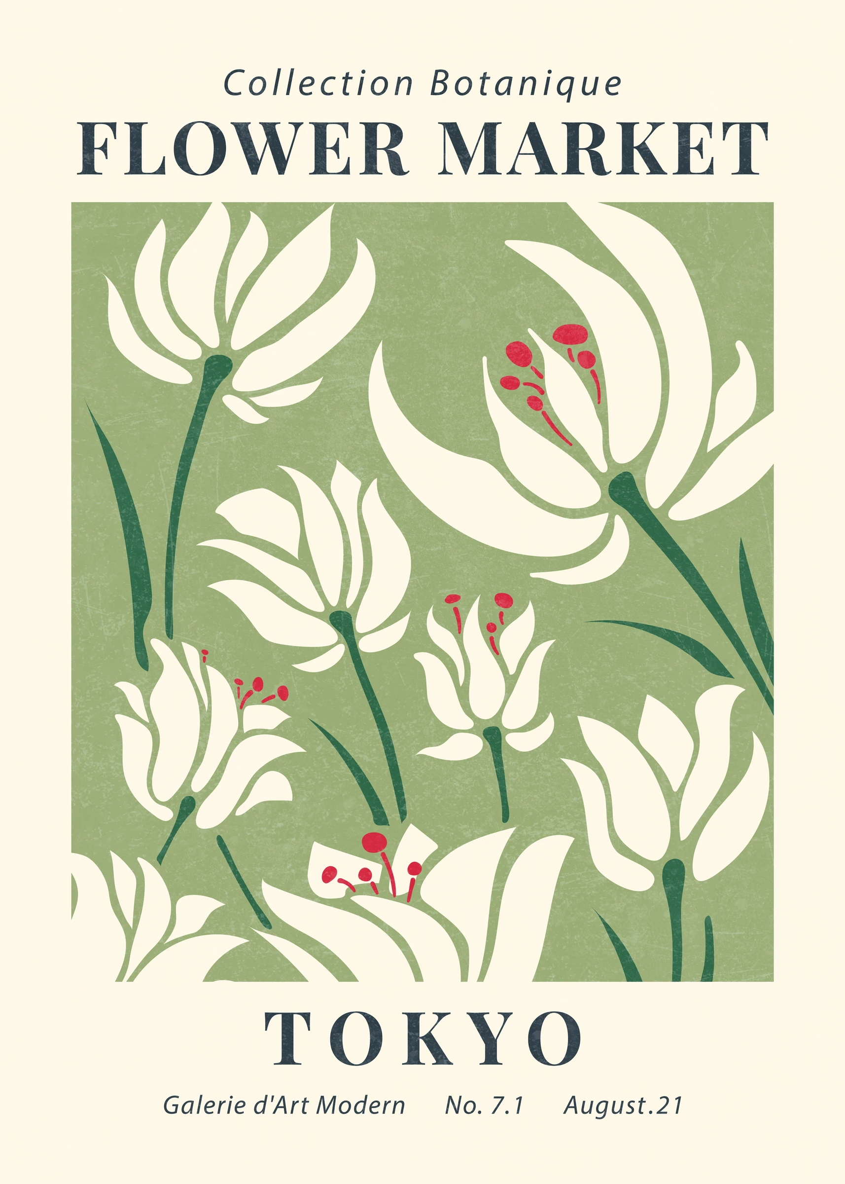 Tokyo Flower Market Poster