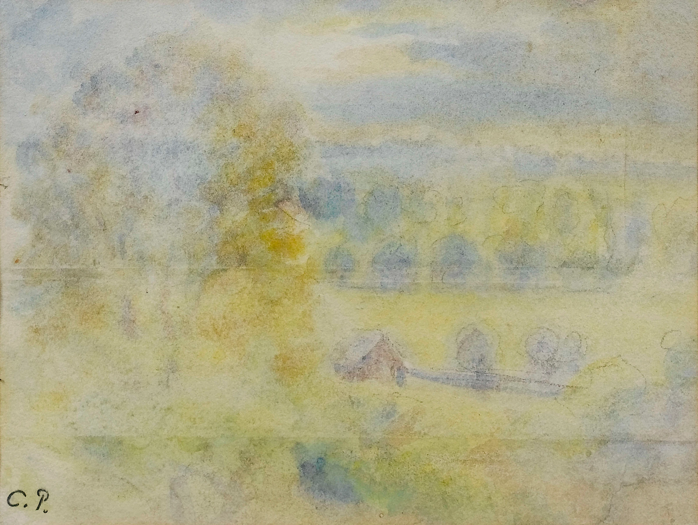 Sunset at Eragny