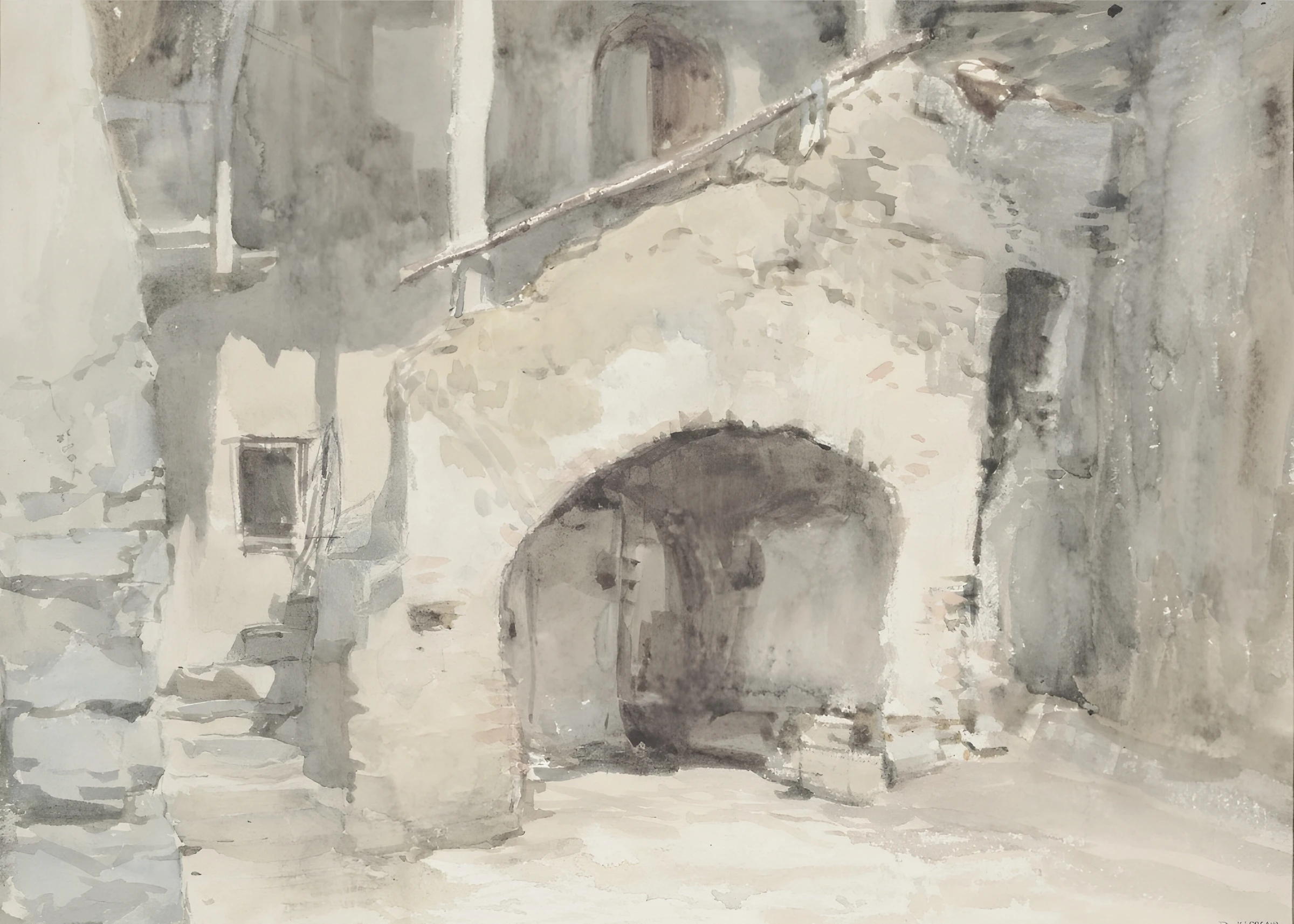 Weathered Stone Archway