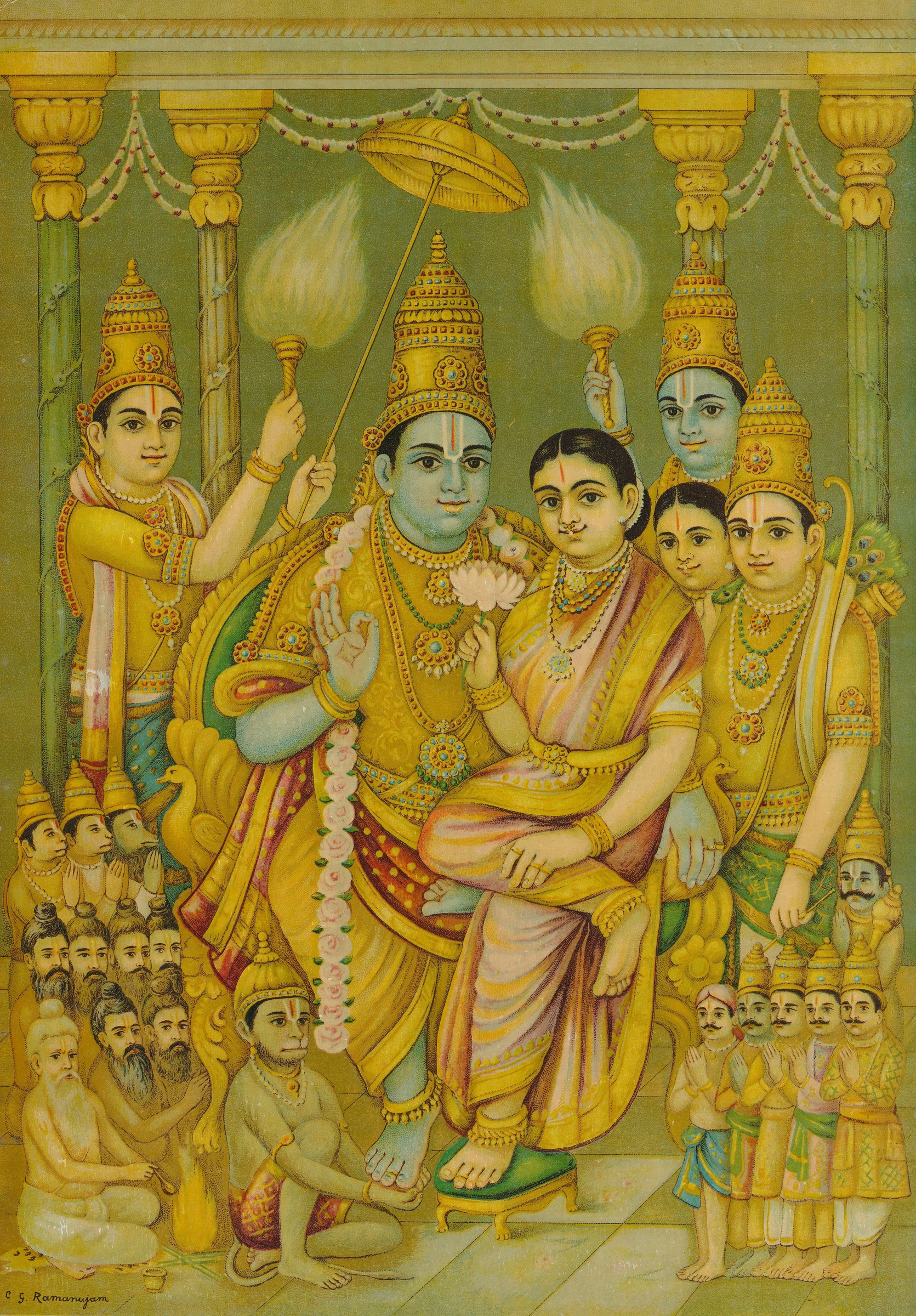 Sri Ram Pattabhishekam 1930