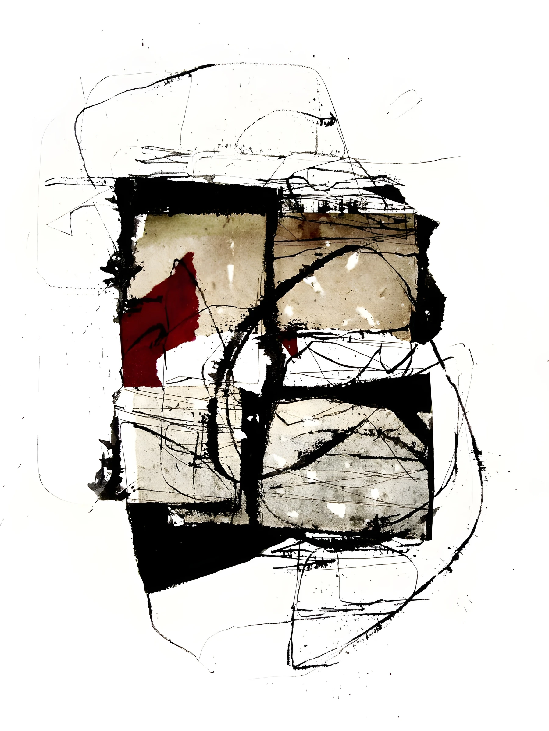 Compact Angular Ink Collage