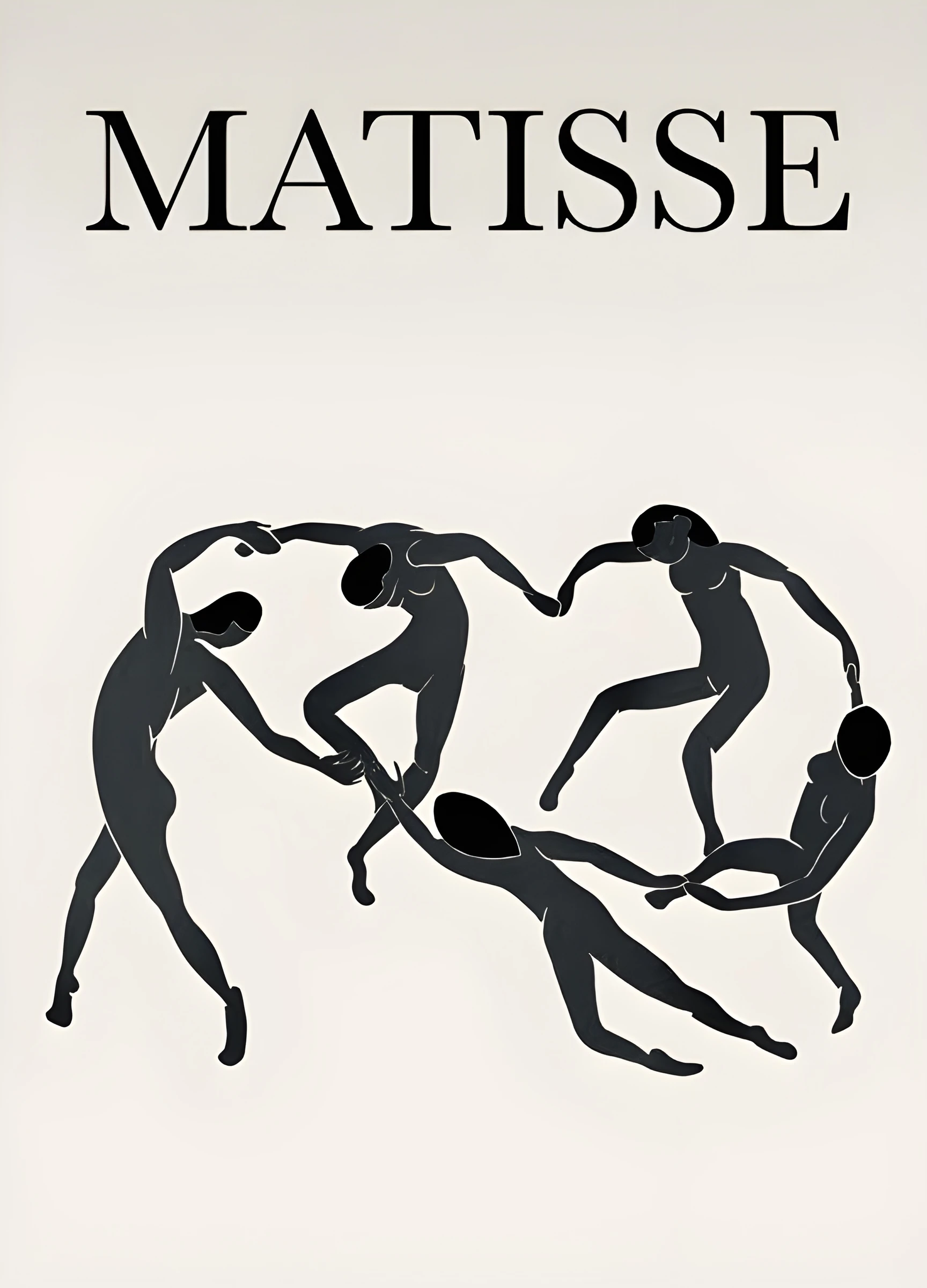 Matisse Lettering with Dancing Figures