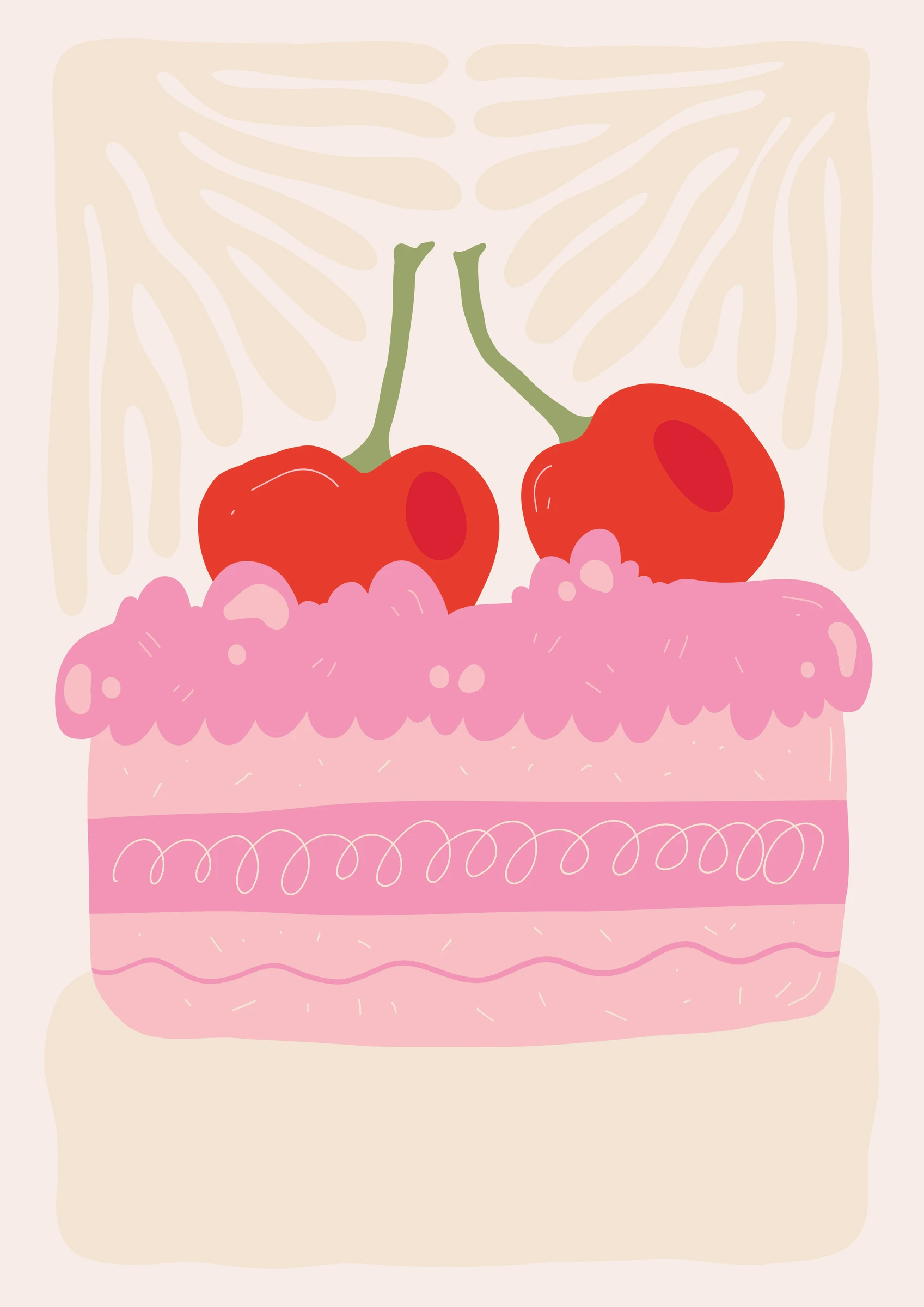 Pink Cherry Cake