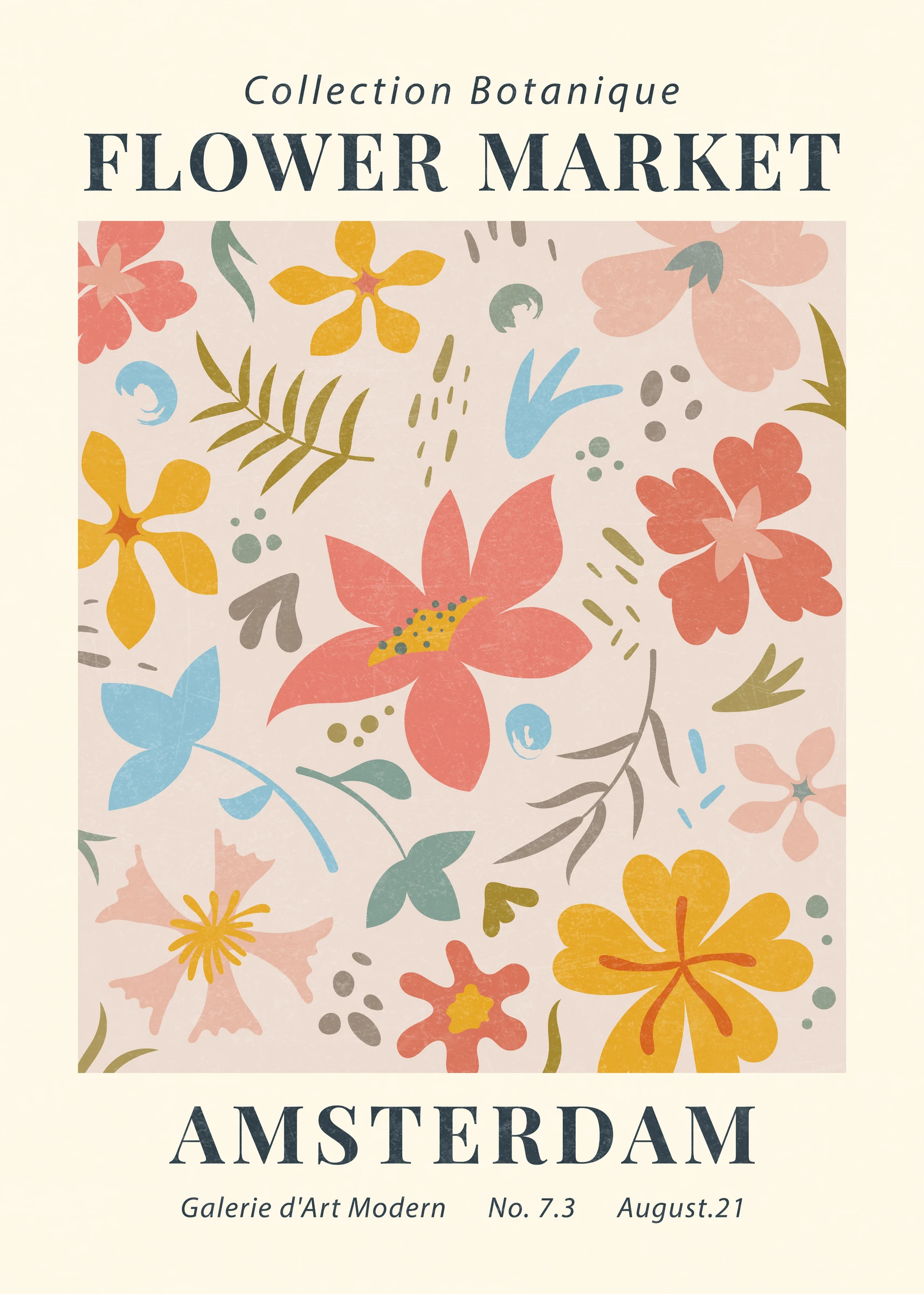 Amsterdam Flower Market Poster