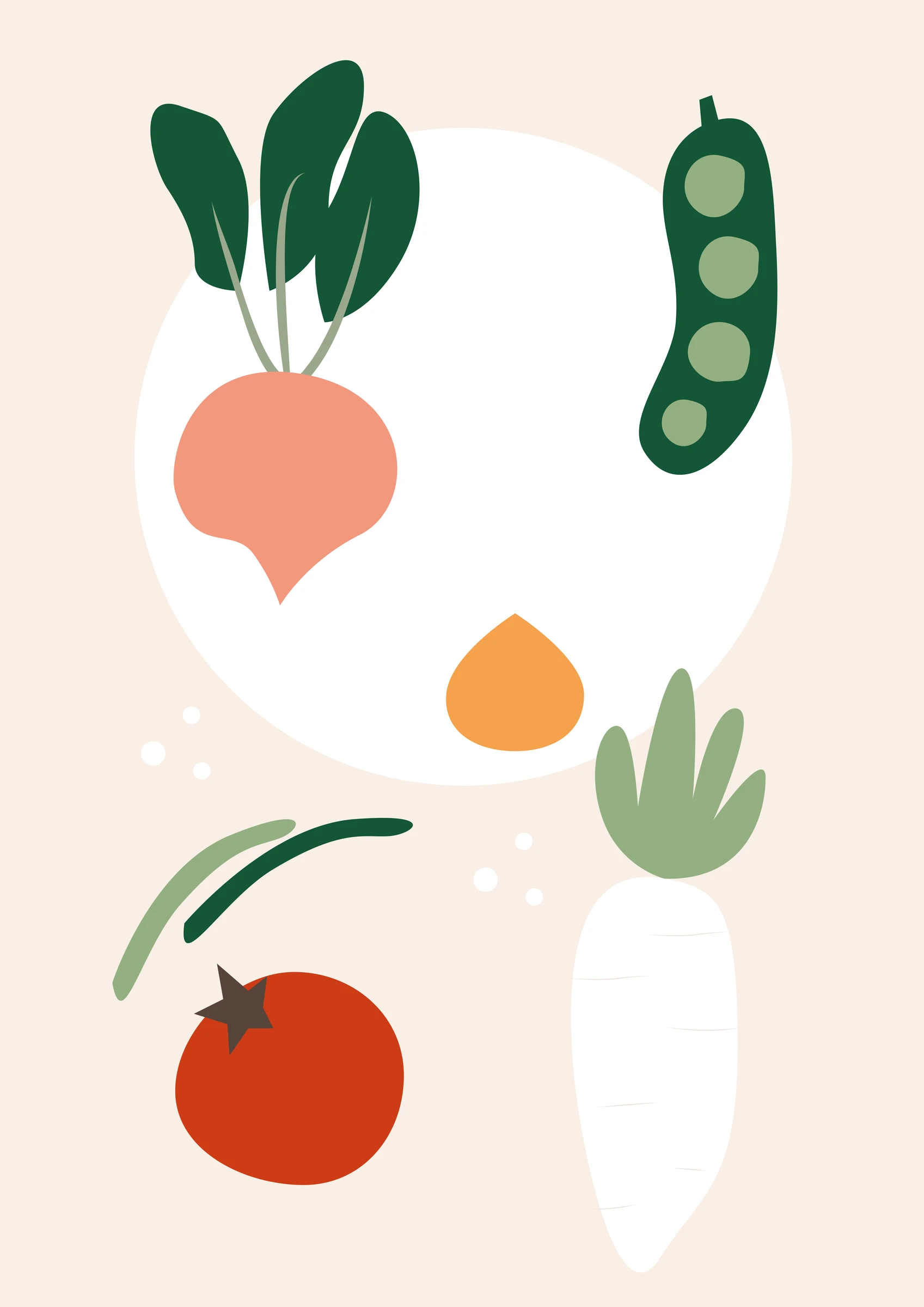 Simple Vegetable Arrangement
