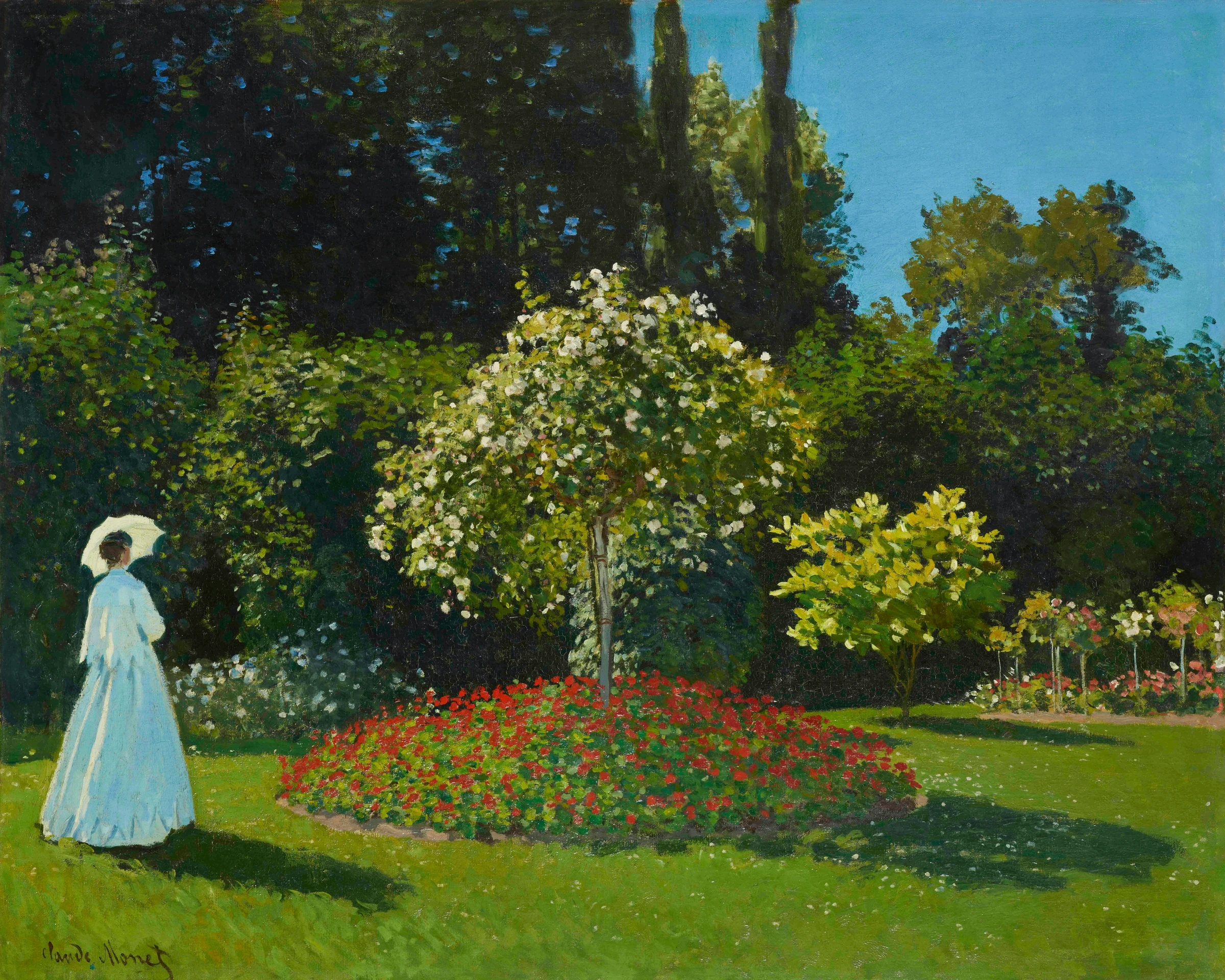 Claude Monet's Lady in the garden (1867)