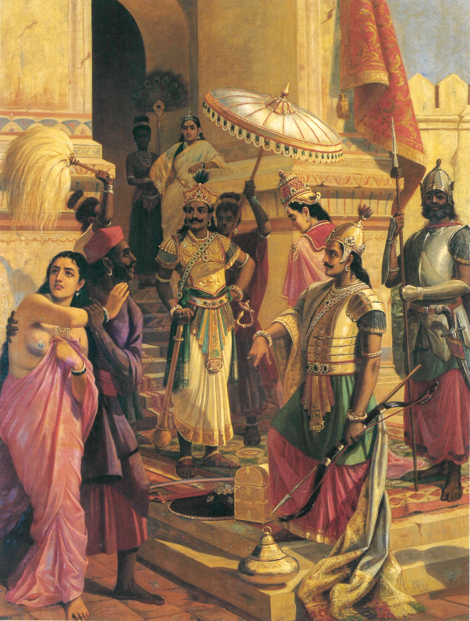 Indrajit Presenting To His Father Ravana The Trophies Of His Conquest Of Swarga 1905