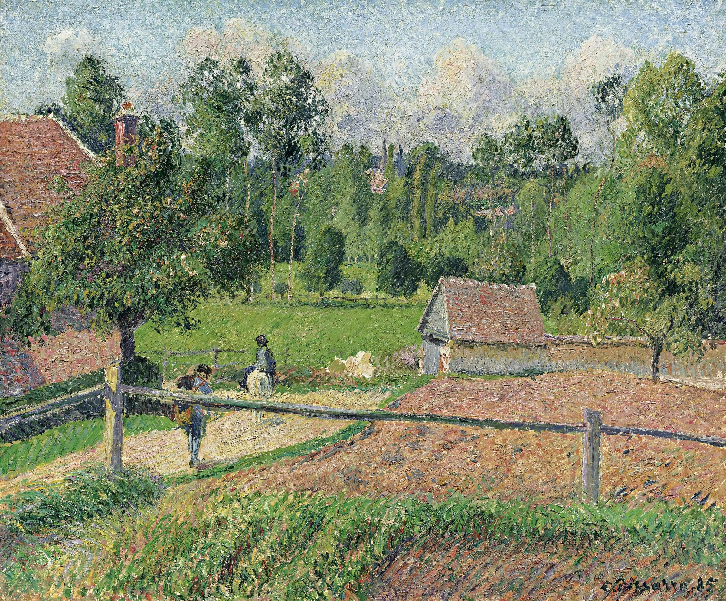 View from the Artist s Window, Eragny, 1885