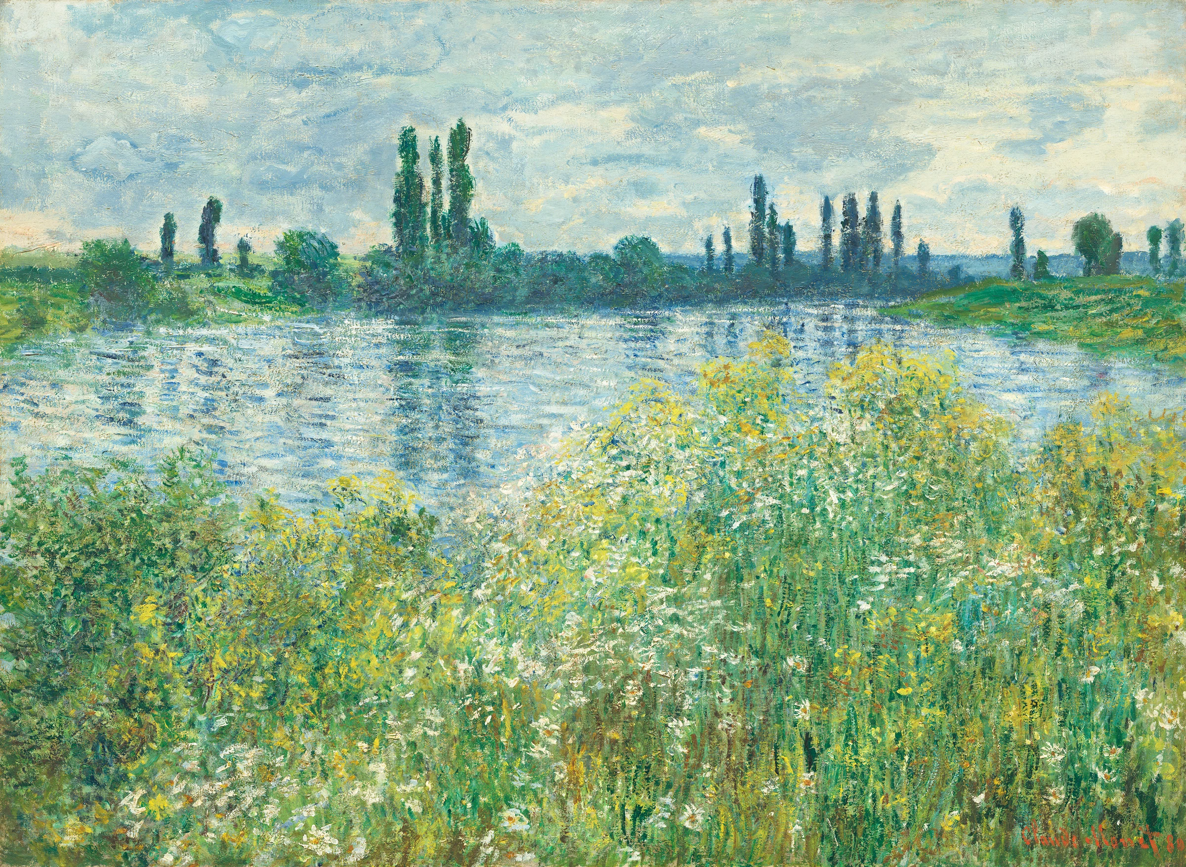 Banks of the Seine, Vétheuil (1880) by Claude Monet