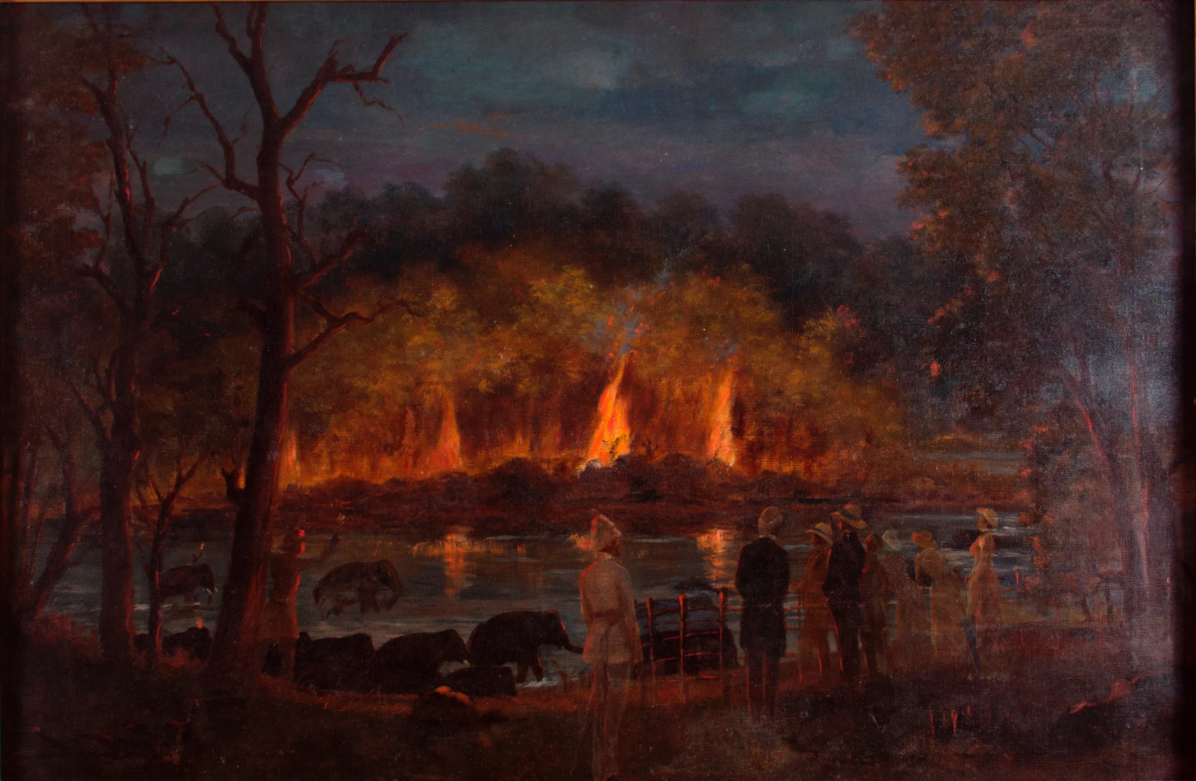 Khedda Operations at Night 1906