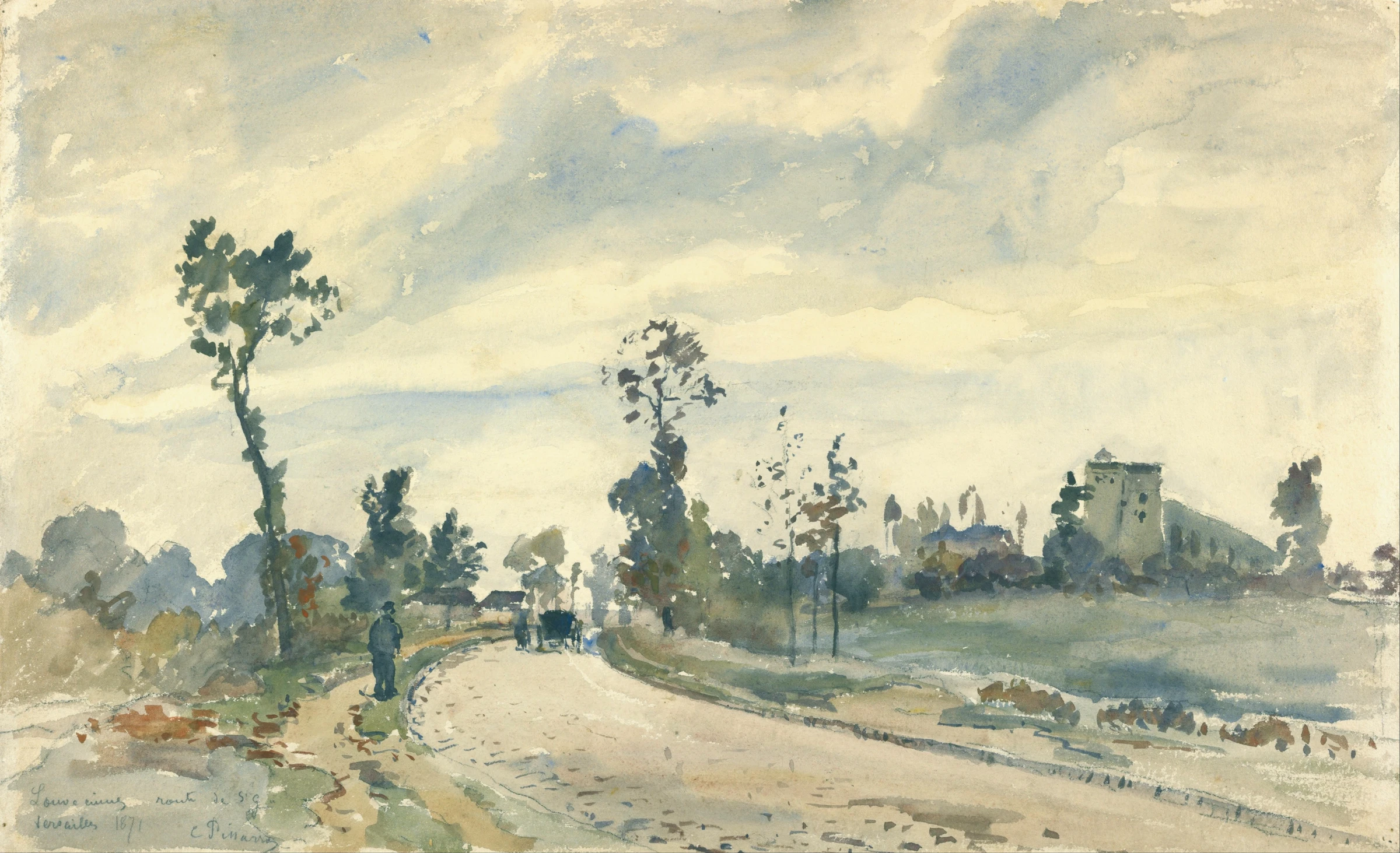 Louveciennes, the Road of Saint Germain, 1871