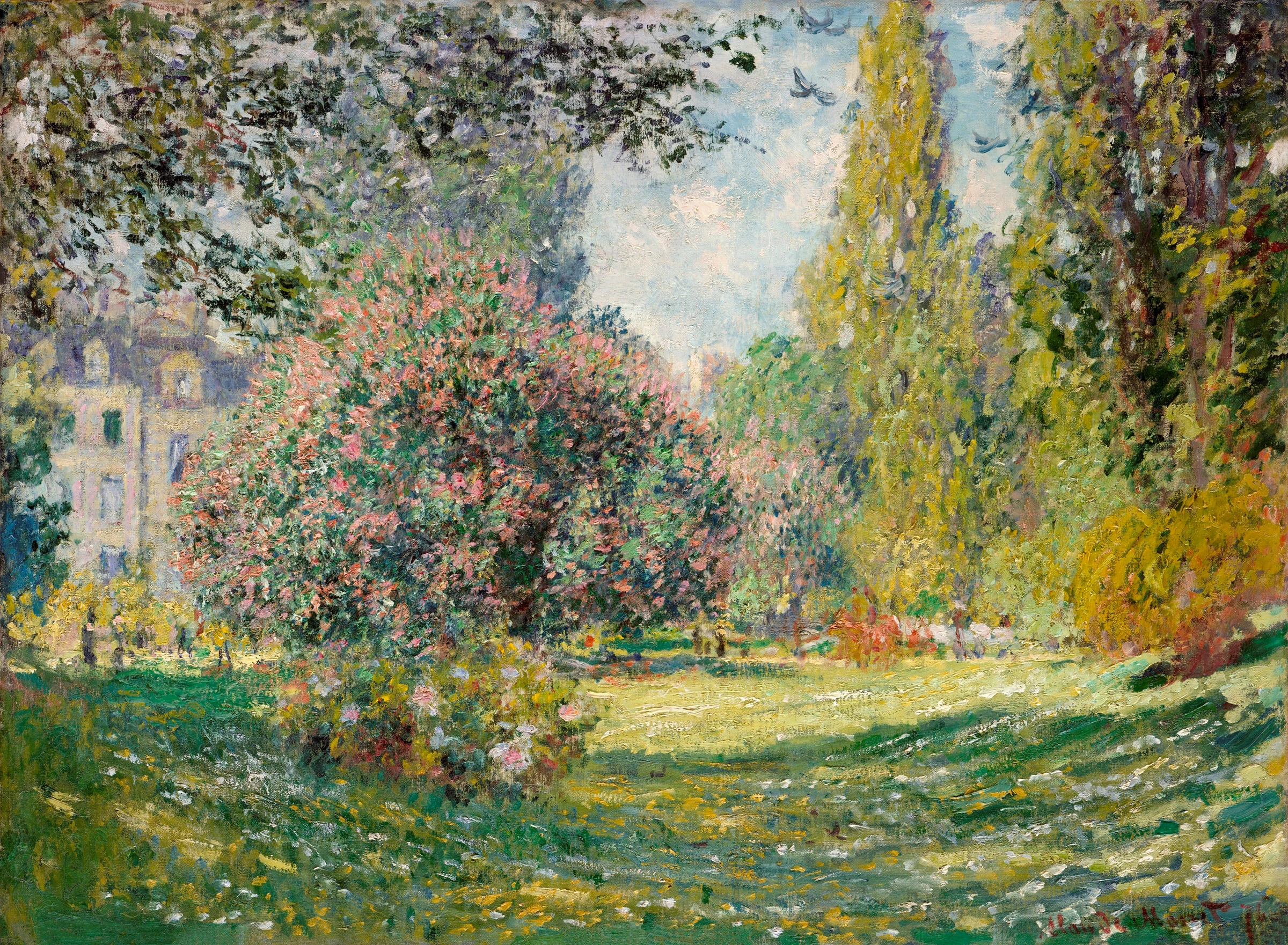 Landscape: The Parc Monceau (1876) by Claude Monet